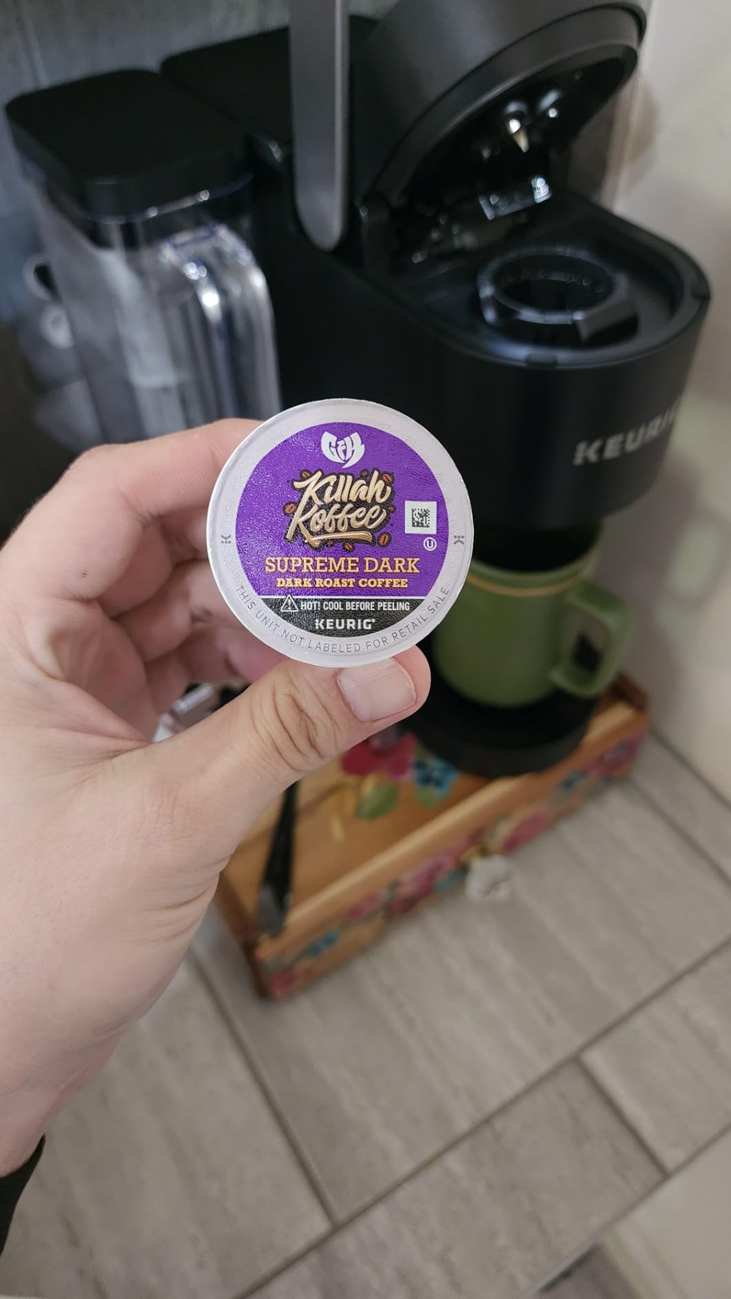 Keurig K-Supreme SMART Single Serve Coffee Maker With Wifi Compatibility, 4 Brew Sizes, And 66oz Removable Reservoir, Compatible with Alexa, Gray - Customer Photo 2