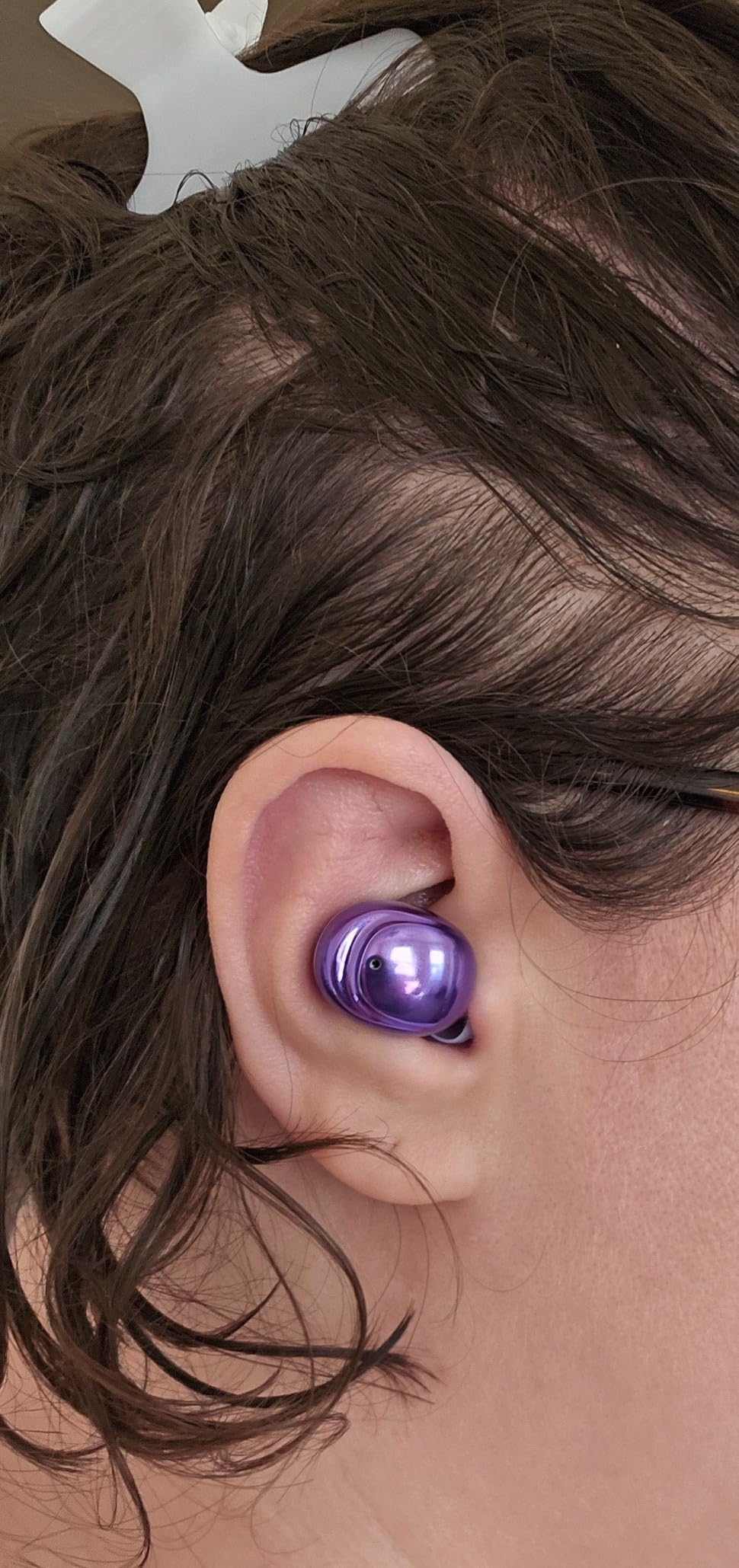 ELOVEN Wireless Earbuds Deep Bass Stereo Sound Bluetooth Earbuds 120H True Wireless Headphones with Ear Caps (S/M/L) for Samsung S24/S23/S22/S21 Ultra Z Flip 5/4/3/Fold 5/4 A53 iPhone 16/15/14 Silver - Customer Photo 1