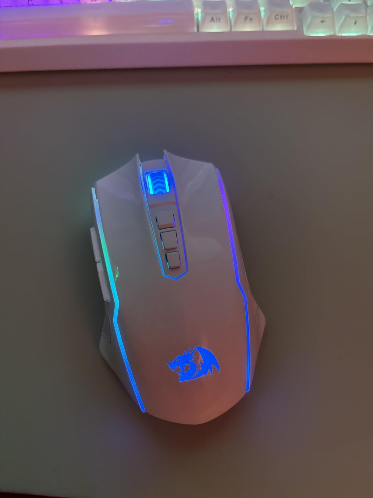 Redragon Gaming Mouse, Wireless Mouse Gaming with 8000 DPI, PC Gaming Mice with Fire Button, RGB Backlit Programmable Ergonomic Mouse Gamer, Rechargeable, 70Hrs for Windows, Mac Gamer, Black - Customer Photo 1