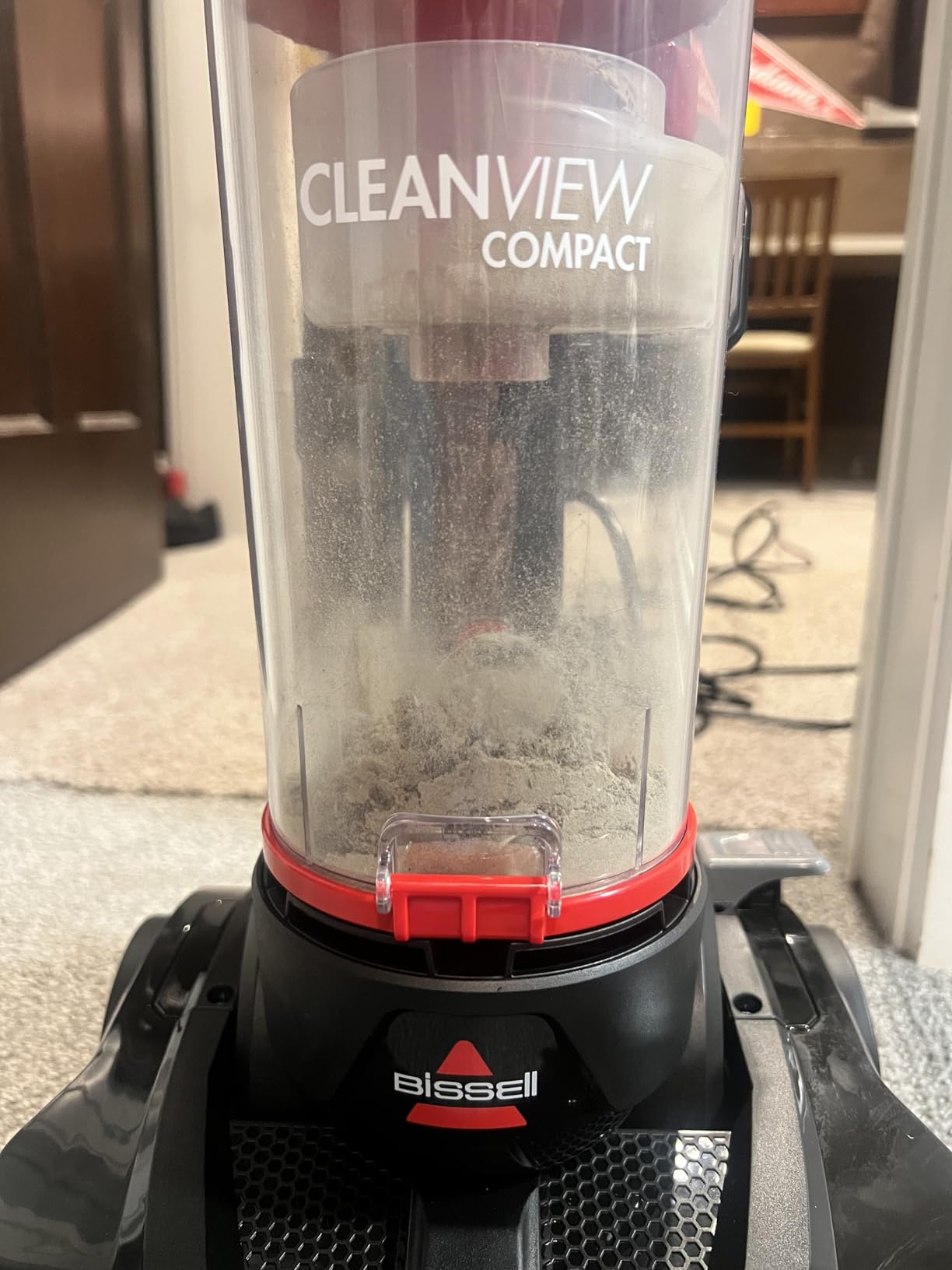 BISSELL CleanView Compact Turbo Upright Vacuum with Quick Release Wand, Full Size Power, Compact Size for Apartments & Dorms, 3437F - Customer Photo 5