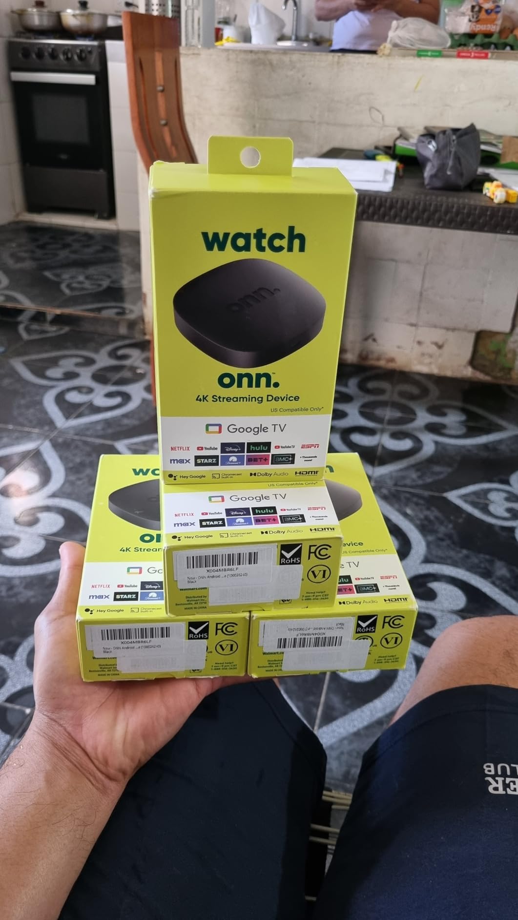 Onn Android TV 4K UHD Streaming Device with Voice Remote Control Google Assistant & High Speed HDMI Cable customer photo 1