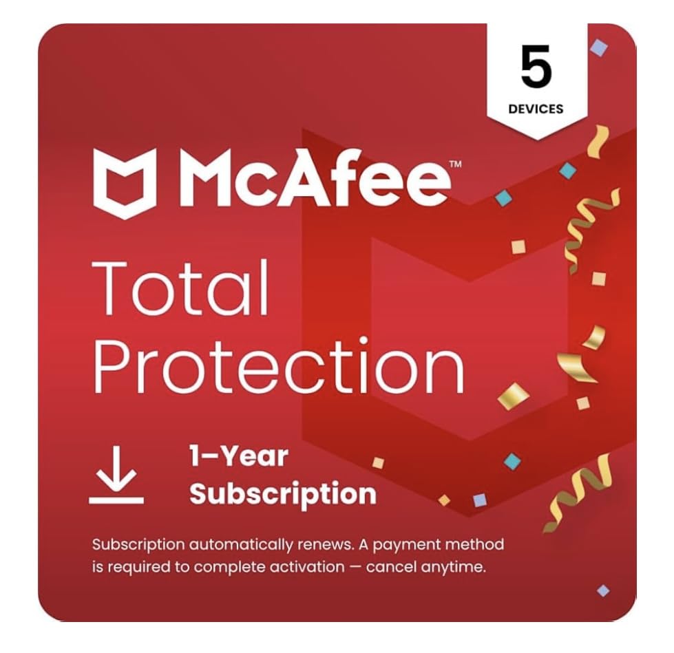 McAfee Total Protection 2026 Ready 5-Device | AntiVirus Software 2026 for PC, Secure VPN, Password Manager, Identity Monitoring | 1 Year Subscription Auto-Renewal - Customer Photo 3