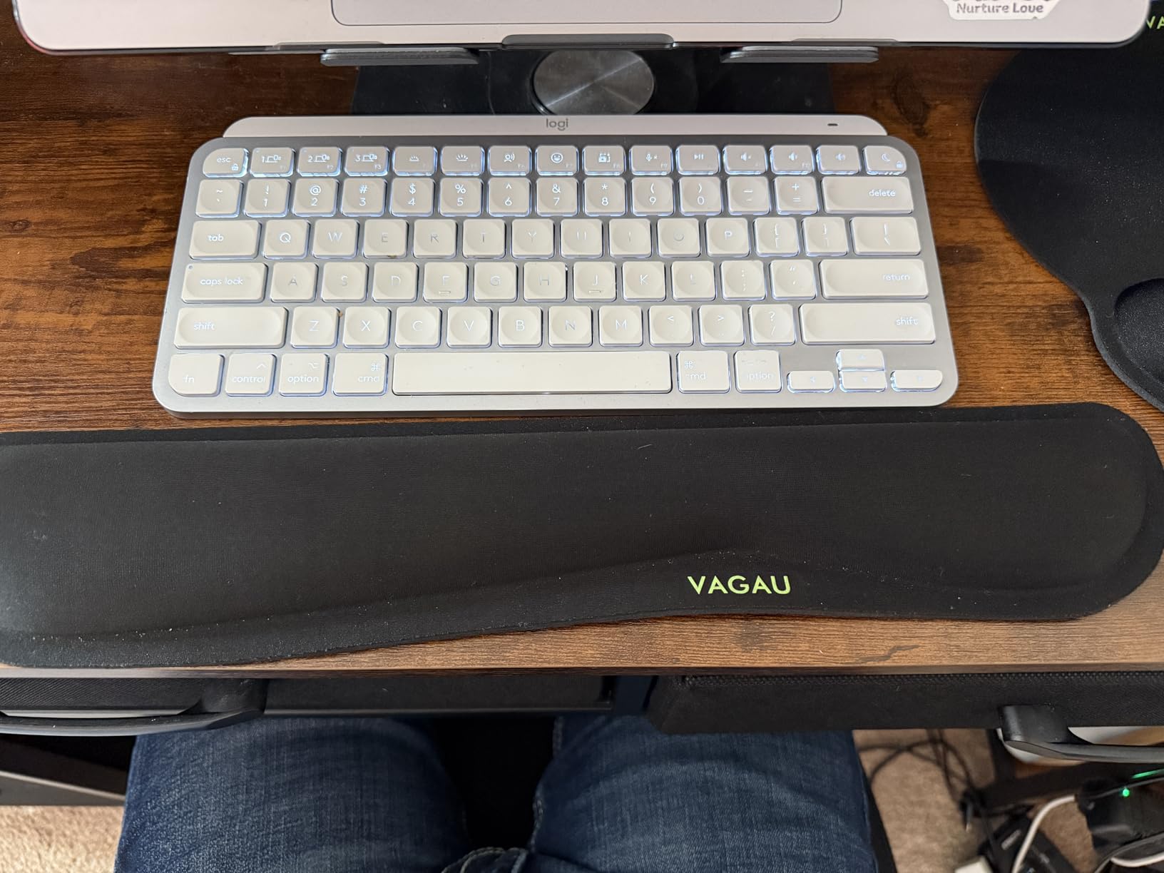 VAGAU Premium Keyboard Wrist Rest and Mouse Pad Wrist Support, Ergonomic Memory Foam Set for Office, Laptop, Mac, Computer and Gaming, Comfortable Typing &Wrist Pain Relief (2 Pack) Customer Review VAGAU Premium Keyboard Wrist Rest and Mouse Pad Wrist Support, Ergonomic Memory Foam Set for Office, Laptop, Mac, Computer and Gaming, Comfortable Typing &Wrist Pain Relief (2 Pack) - Customer Photo 1