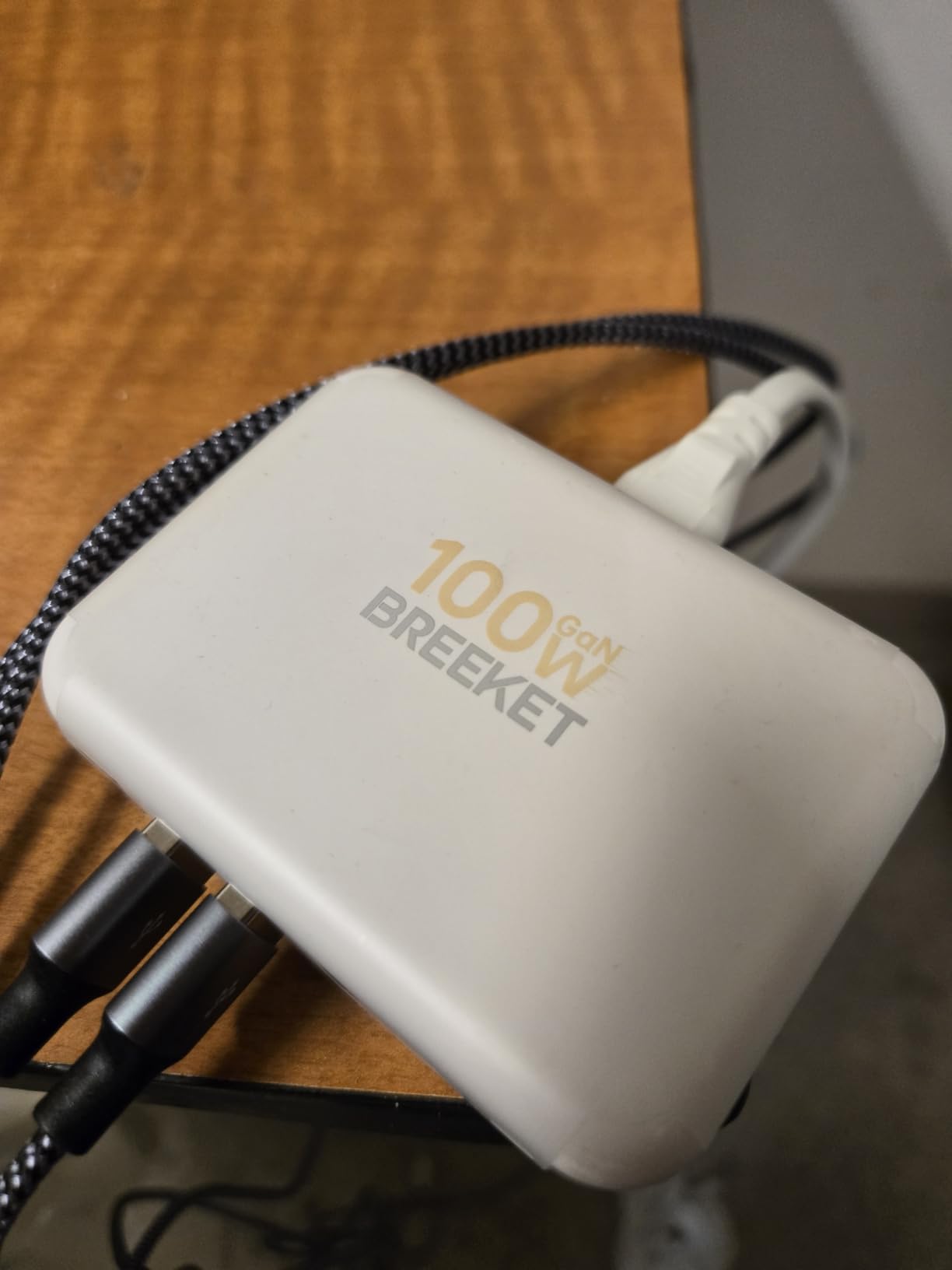 USB C Fast Charger, 100W GaN 6 Port Type C Charging Station Hub Block Cube, USB C Wall Charger Power Strip Adapter Plug for iPad iPhone 17 16 15 14 13 12 Pro Max Pixel Note Galaxy, 5ft Cord - Customer Photo 2