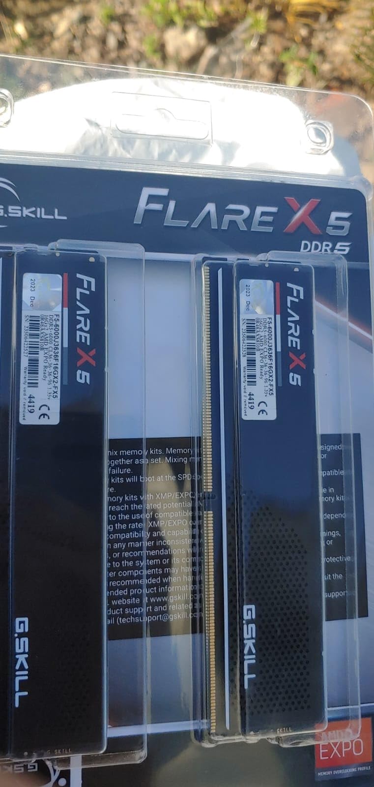 G.SKILL Flare X5 Series DDR5 RAM (AMD Expo & Intel XMP 3.0) 32GB (2x16GB) 6000MT/s CL36-36-36-96 1.35V Desktop Computer Memory U-DIMM - Matte Black (F5-6000J3636F16GX2-FX5) Customer Review G.SKILL Flare X5 Series DDR5 RAM (AMD Expo & Intel XMP 3.0) 32GB (2x16GB) 6000MT/s CL36-36-36-96 1.35V Desktop Computer Memory U-DIMM - Matte Black (F5-6000J3636F16GX2-FX5) - Customer Photo 1