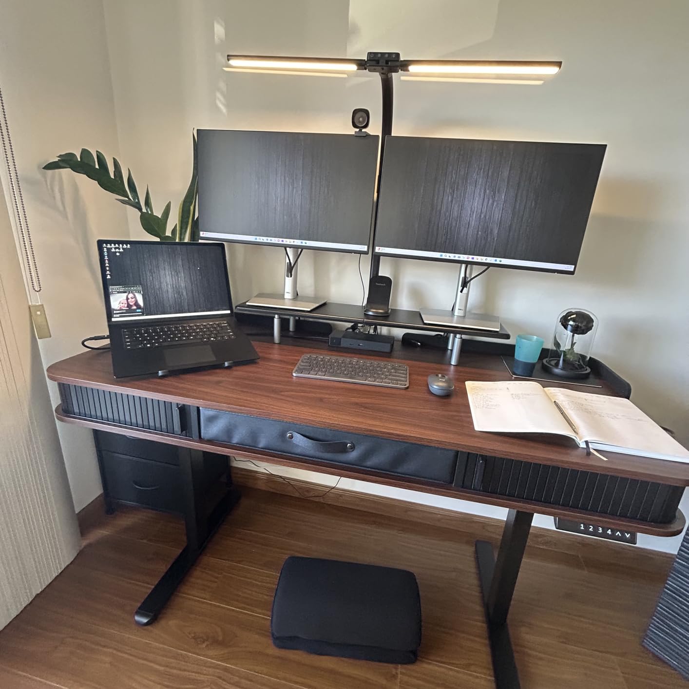 BlissTrends Foot Rest for Under Desk at Work-Versatile Foot Stool with Washable Cover-Comfortable Footrest with 2 Adjustable Heights for Car,Home and Office to Relieve Back,Lumbar,Knee Pain-Black - Customer Photo 2