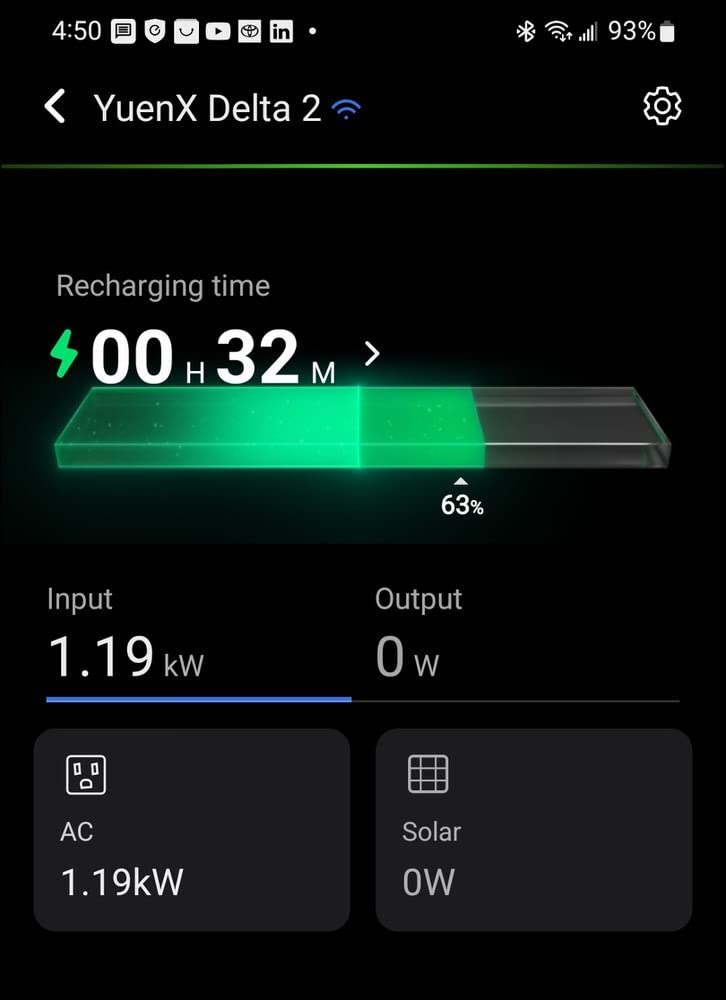 EF ECOFLOW Solar Generator DELTA2 with 220W Solar Panel, LFP(LiFePO4) Battery, Fast Charging, Portable Power Station for Home Backup Power, Camping & RVs - Customer Photo 2