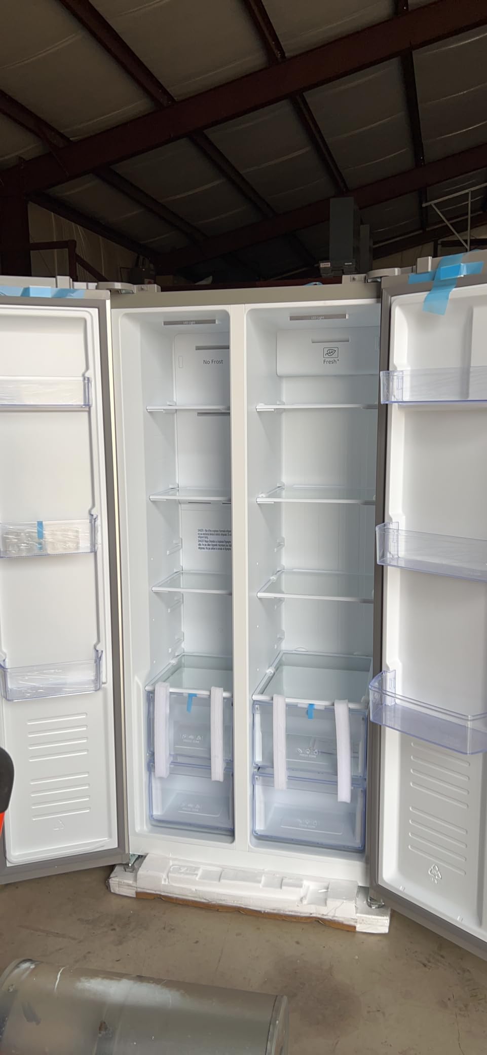 Hamilton Beach HBF1558 15.6 cu ft Counter Depth Full Size Refrigerator, Side Doors, Stainless - Customer Photo 1