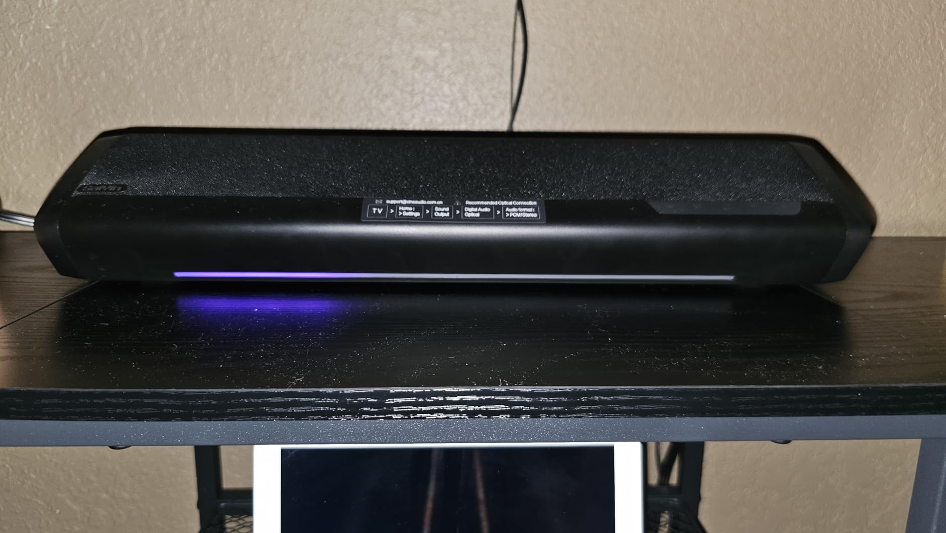 Saiyin Sound Bars for TV with Subwoofer, 2.1 Deep Bass Small Soundbar Monitor Speaker Home Theater Surround System PC Gaming Bluetooth/AUX/Optical Connection, Wall Mountable 17-inch - Customer Photo 2