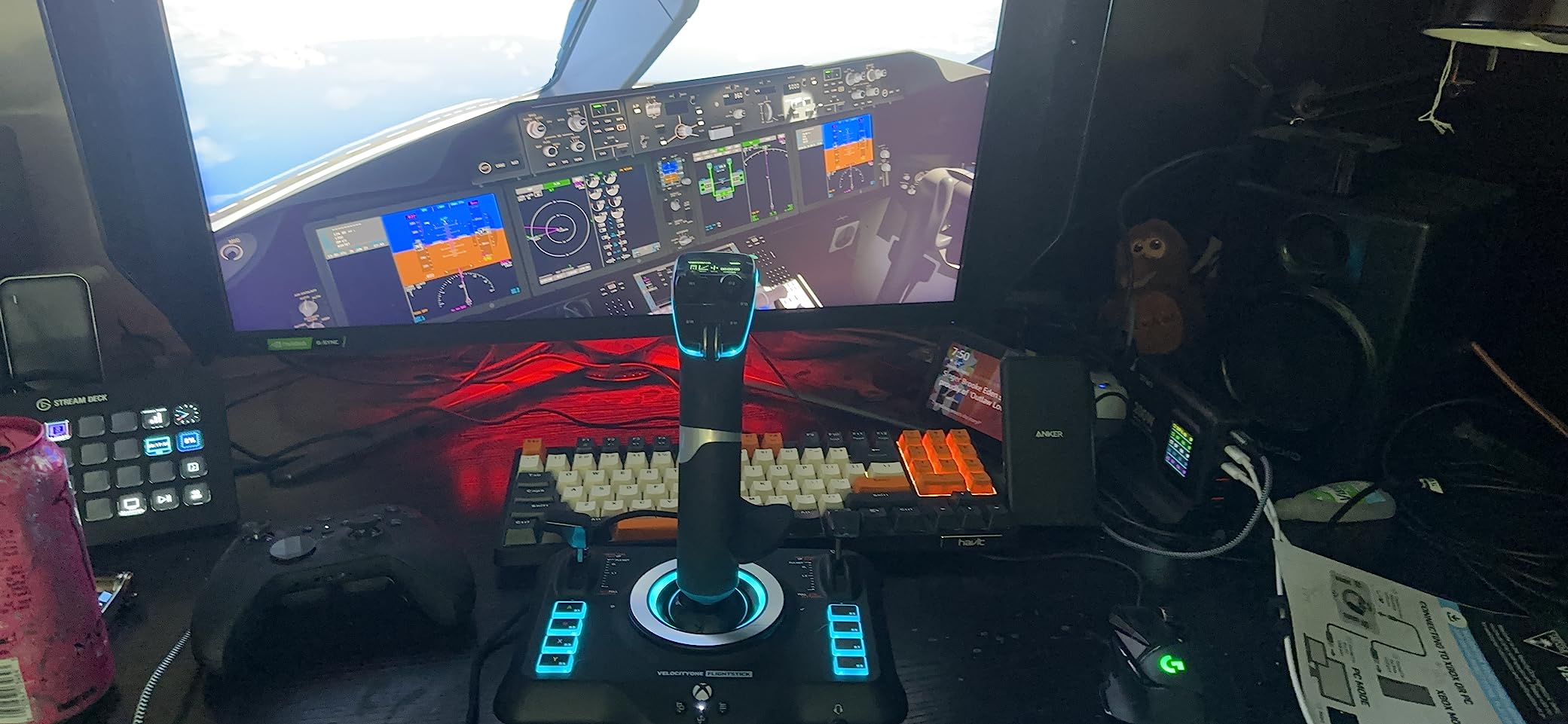 Turtle Beach VelocityOne Flightstick Universal Simulation Controller Joystick for Air & Space Combat Simulation - Xbox Series X, Xbox Series S, Xbox One, Windows 10, and Windows 11 PCs - Customer Photo 2