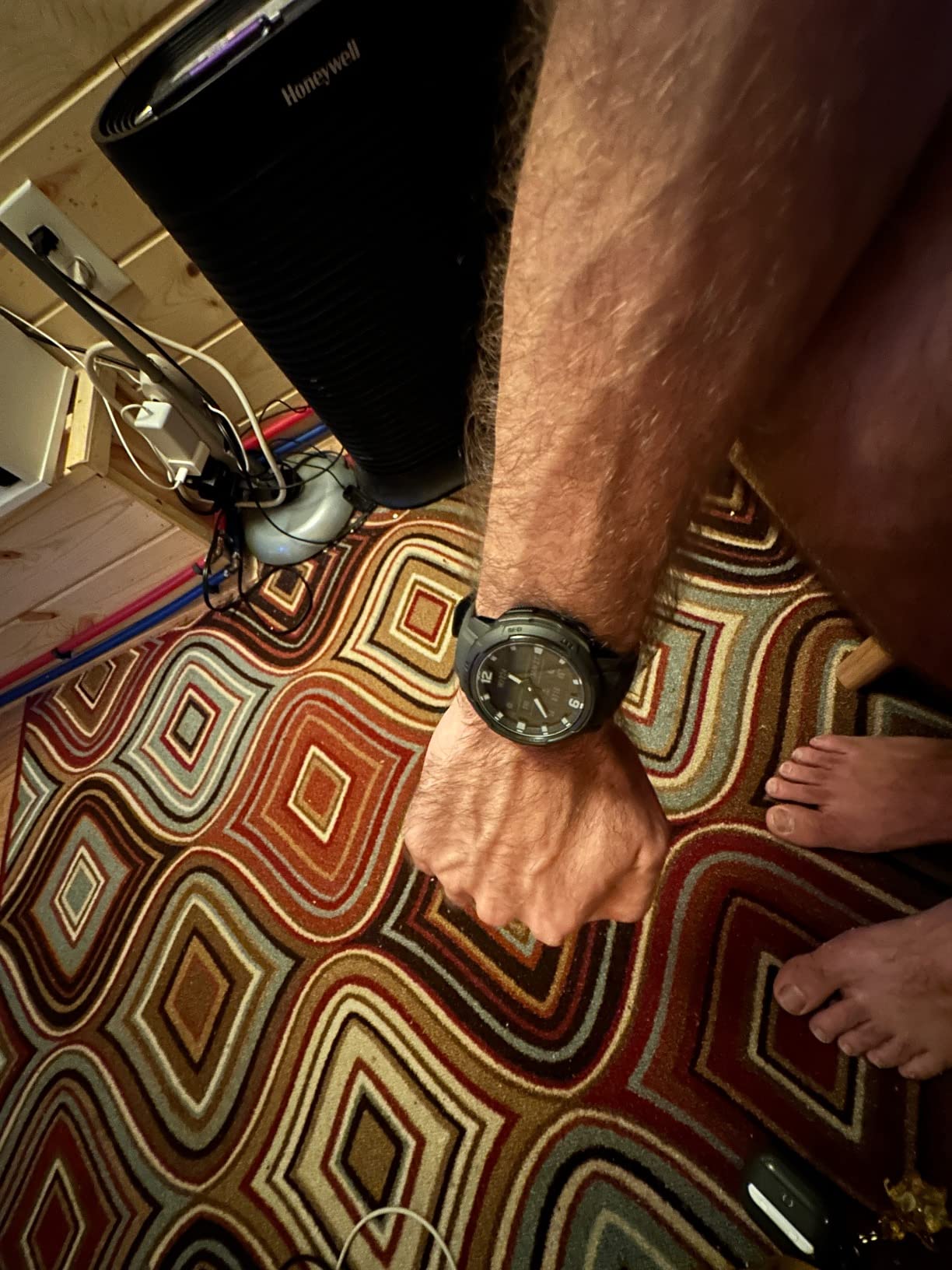 Garmin Instinct Crossover, Rugged Hybrid Smartwatch, Analog Hands and Digital Display, Black Customer Review Garmin Instinct Crossover, Rugged Hybrid Smartwatch, Analog Hands and Digital Display, Black - Customer Photo 2