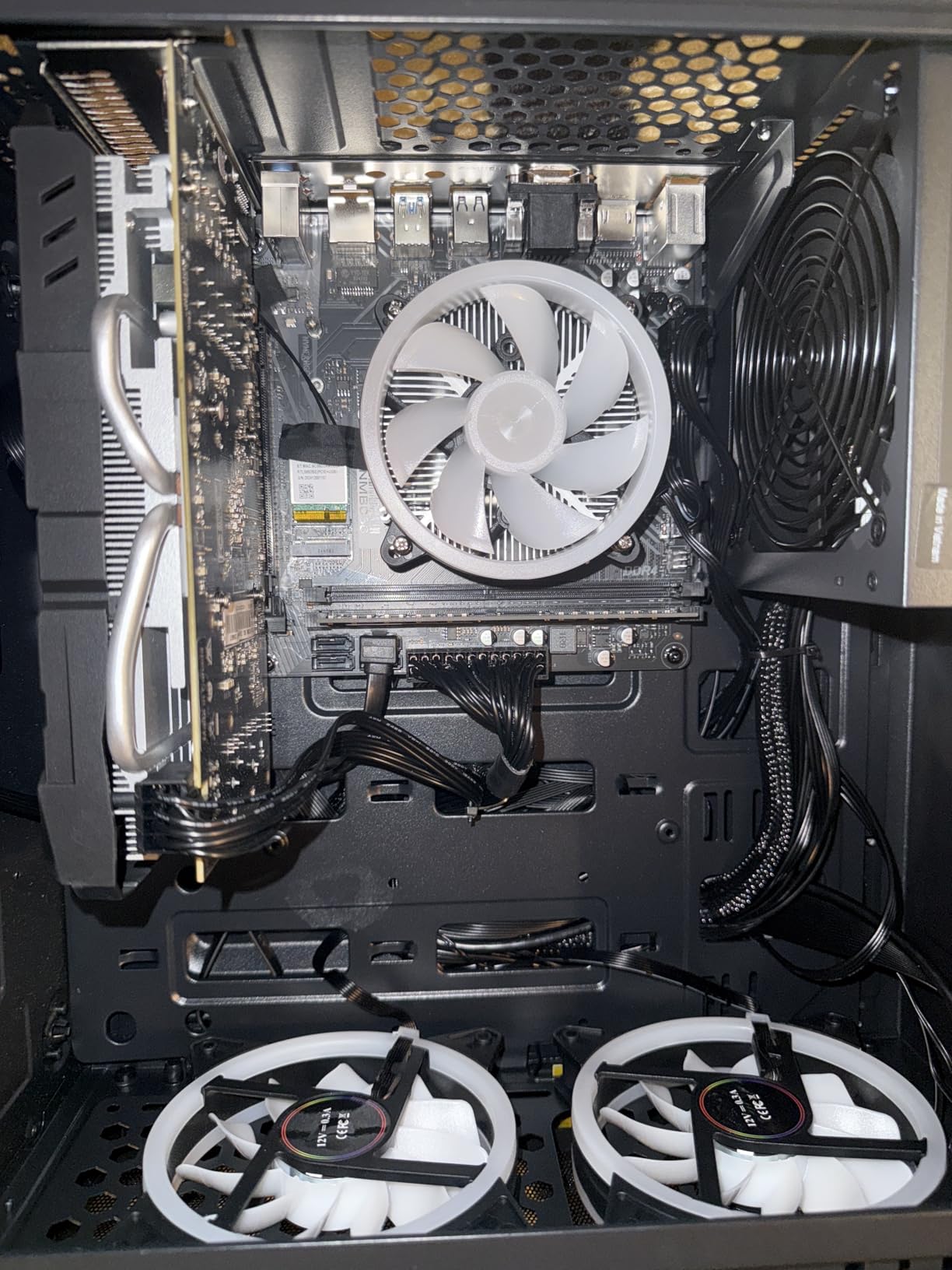 STGAubron Gaming PC Desktop Computer, Intel Core i7 up to 3.9GHz, Radeon RX 580 8G, 16G RAM, 512G SSD, WiFi 6, Bluetooth 5.2, RGB Fan x6, Windows 11 Home - Customer Photo 2