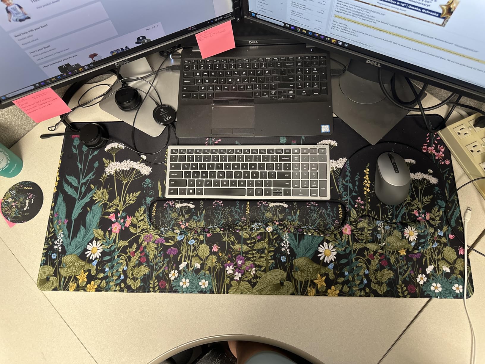 iCasso Desk Mat, Gaming Mouse Pad Wrist Support Set,4in1 XXL Large Mousepad + Keyboard Wrist Rest+Mouse Wrist Rest+Coaster Set with Ergonomic Design for Home Office Table Computer-Grey Ink Marble Customer Review iCasso Desk Mat, Gaming Mouse Pad Wrist Support Set,4in1 XXL Large Mousepad + Keyboard Wrist Rest+Mouse Wrist Rest+Coaster Set with Ergonomic Design for Home Office Table Computer-Grey Ink Marble - Customer Photo 3