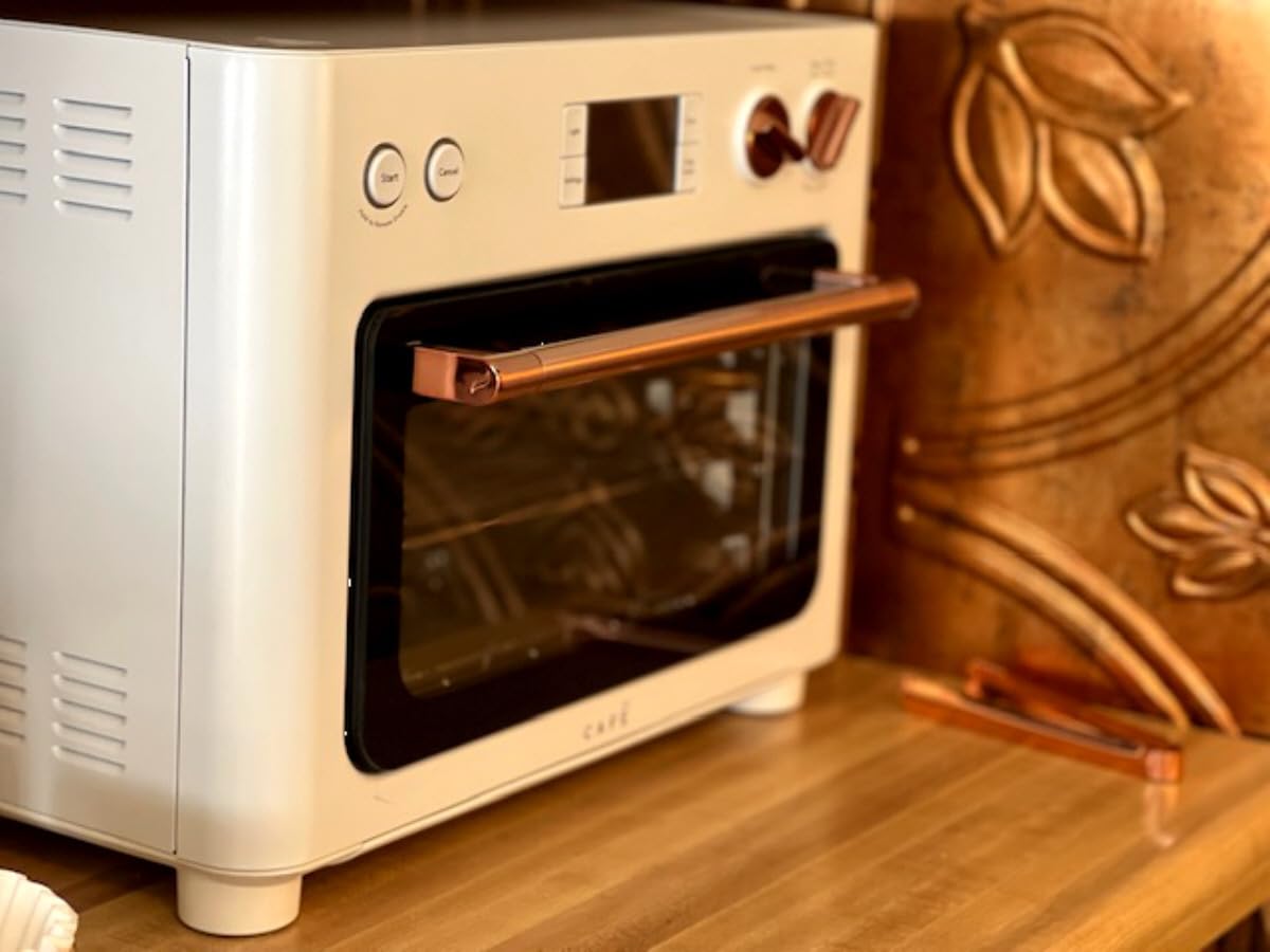 Café Couture Oven with 14 essential cooking modes, including Air Fry, CrispFinish, Bake, Broil, Roast, Toast, Pizza, WiFi & Smart Connected, Voice Control, Countertop Small Appliances, Matte Black - Customer Photo 1