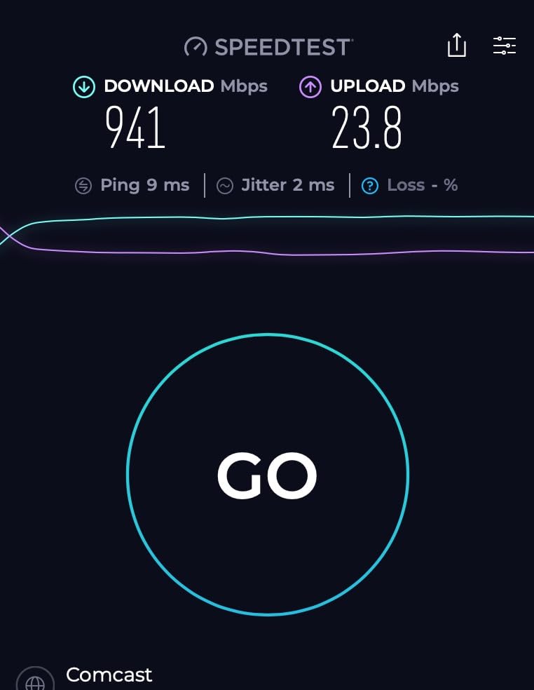 Hitron CODA56 Multi-Gigabit DOCSIS 3.1 Modem | 2.5 Gbps Max Internet Speeds | Certified with Xfinity, Charter Spectrum, Cox | 2.5 Gbps Ethernet Cable Modem ONLY | Requires Separate WiFi Router - Customer Photo 1