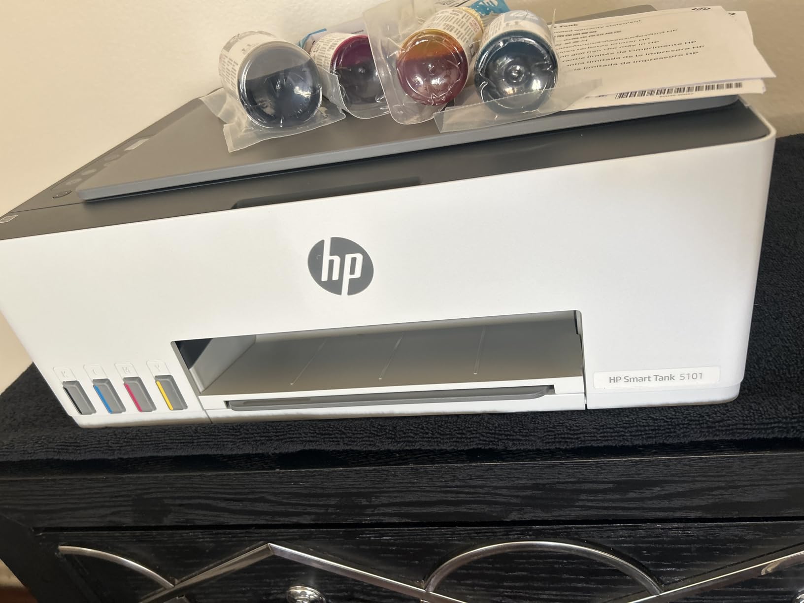 HP Smart Tank 5101 Wireless All-in-One Refillable Ink Tank Printer, Scanner, Copier with 2 years of Ink included, Wireless printer for home use (1F3Y0A) - Customer Photo 2