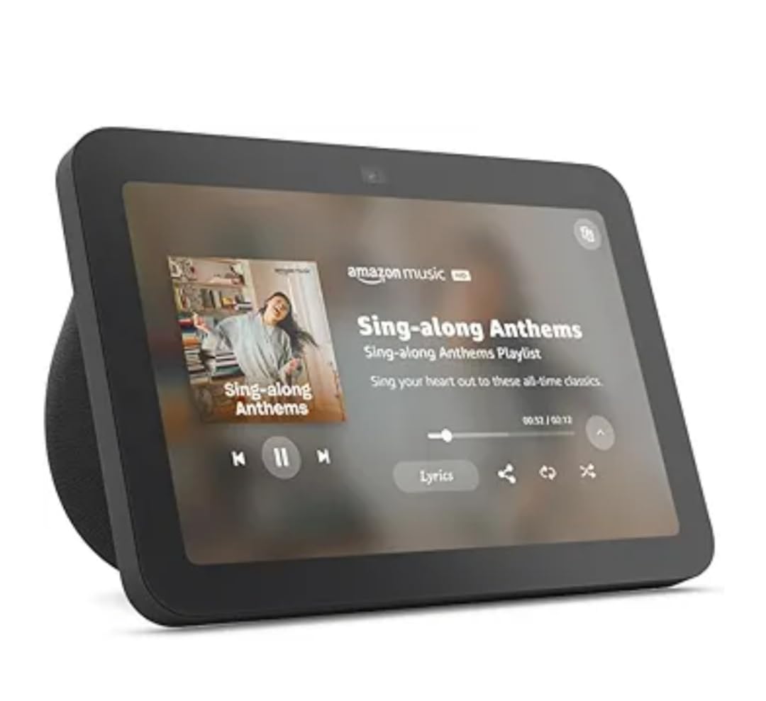 Amazon Echo Show 8, With Spatial Audio, Smart Home Hub, ideal for open living spaces, includes Alexa, Glacier White - Customer Photo 4