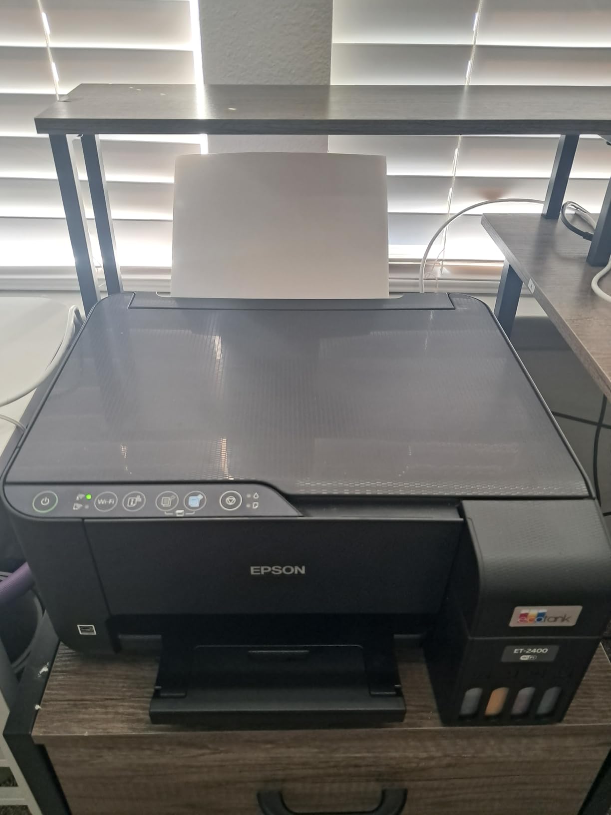 Epson EcoTank ET-2400 Wireless Color All-in-One Cartridge-Free Supertank Printer with Scan and Copy – Easy, Everyday Home Printing, Black - Customer Photo 1