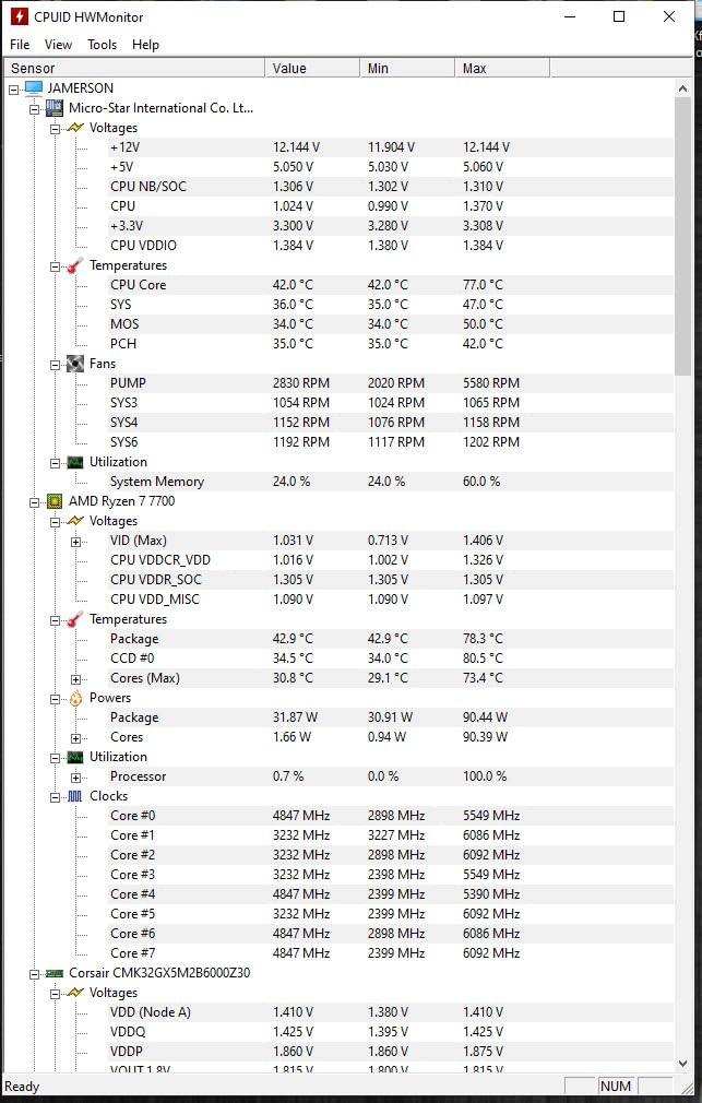 AMD Ryzen 7 7700 8-Core, 16-Thread Unlocked Desktop Processor - Customer Photo 1