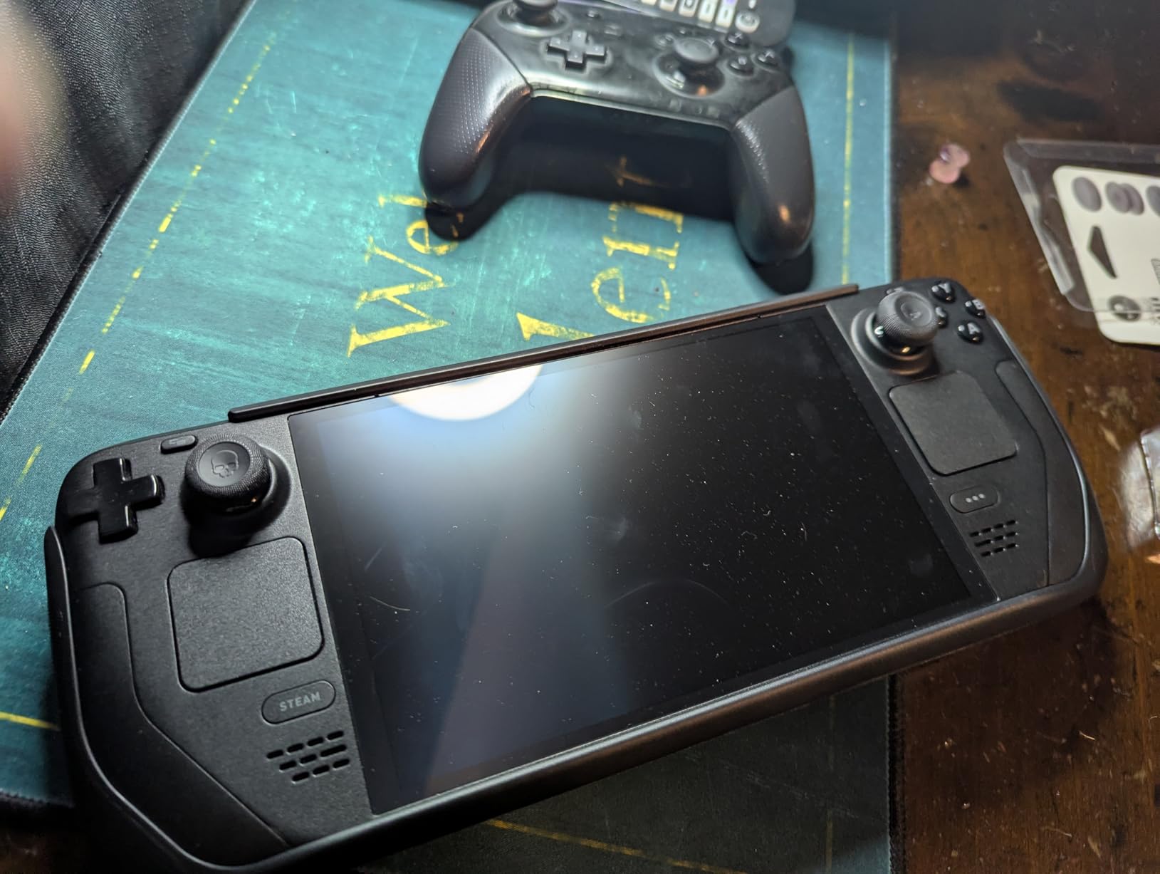 Skull & Co. Skin, CQC and FPS Thumb Grips Joystick Cap Analog Stick Cover for Steam Deck/OLED and ROG Ally, Ally X- Black, Set of 6 Customer Review Skull & Co. Skin, CQC and FPS Thumb Grips Joystick Cap Analog Stick Cover for Steam Deck/OLED and ROG Ally, Ally X- Black, Set of 6 - Customer Photo 1