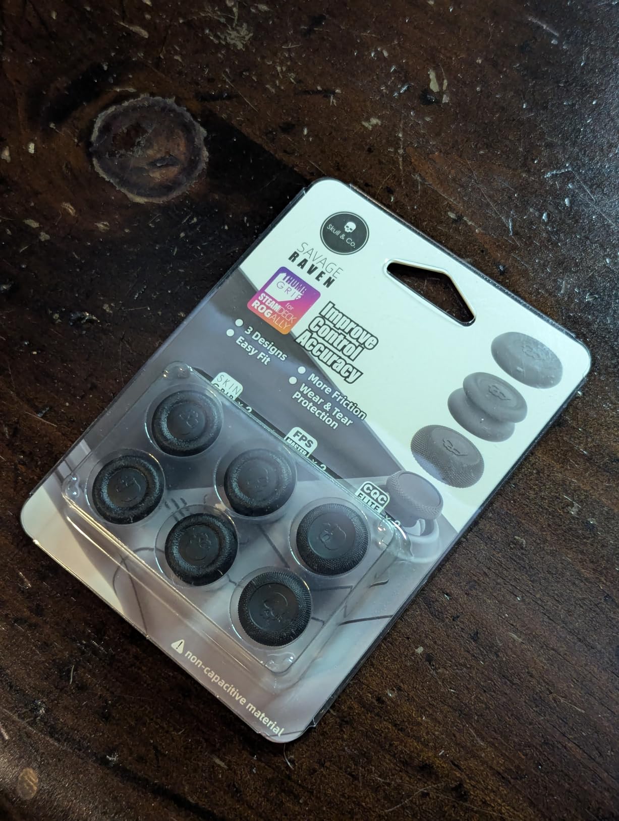 Skull & Co. Skin, CQC and FPS Thumb Grips Joystick Cap Analog Stick Cover for Steam Deck/OLED and ROG Ally, Ally X- Black, Set of 6 Customer Review Skull & Co. Skin, CQC and FPS Thumb Grips Joystick Cap Analog Stick Cover for Steam Deck/OLED and ROG Ally, Ally X- Black, Set of 6 - Customer Photo 2