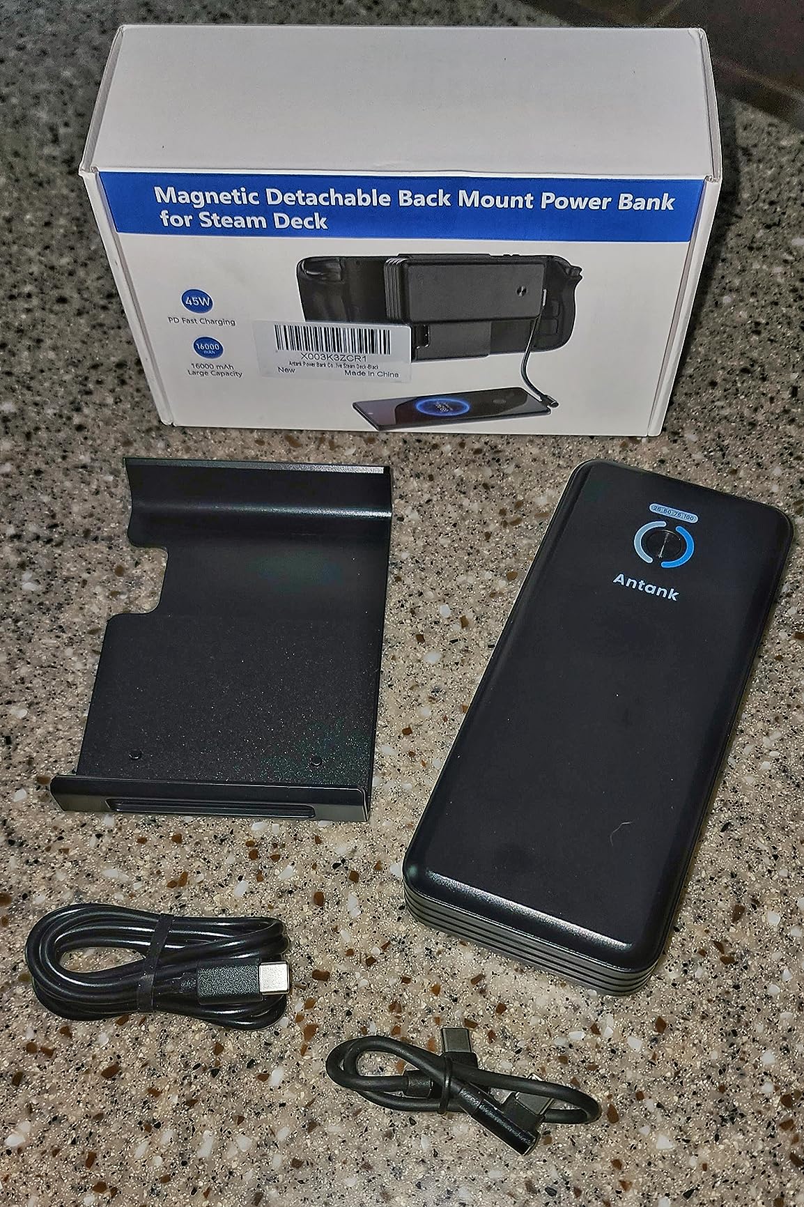 Antank Magnetic Power Bank Compatible with Steam Deck, 20000mAh 45W PD Fast 3.0 Charging Portable Battery Bank, External Battery Pack with Removable Magnetic Back Mount & Dual USB-C Cable Customer Review Antank Magnetic Power Bank Compatible with Steam Deck, 20000mAh 45W PD Fast 3.0 Charging Portable Battery Bank, External Battery Pack with Removable Magnetic Back Mount & Dual USB-C Cable - Customer Photo 2