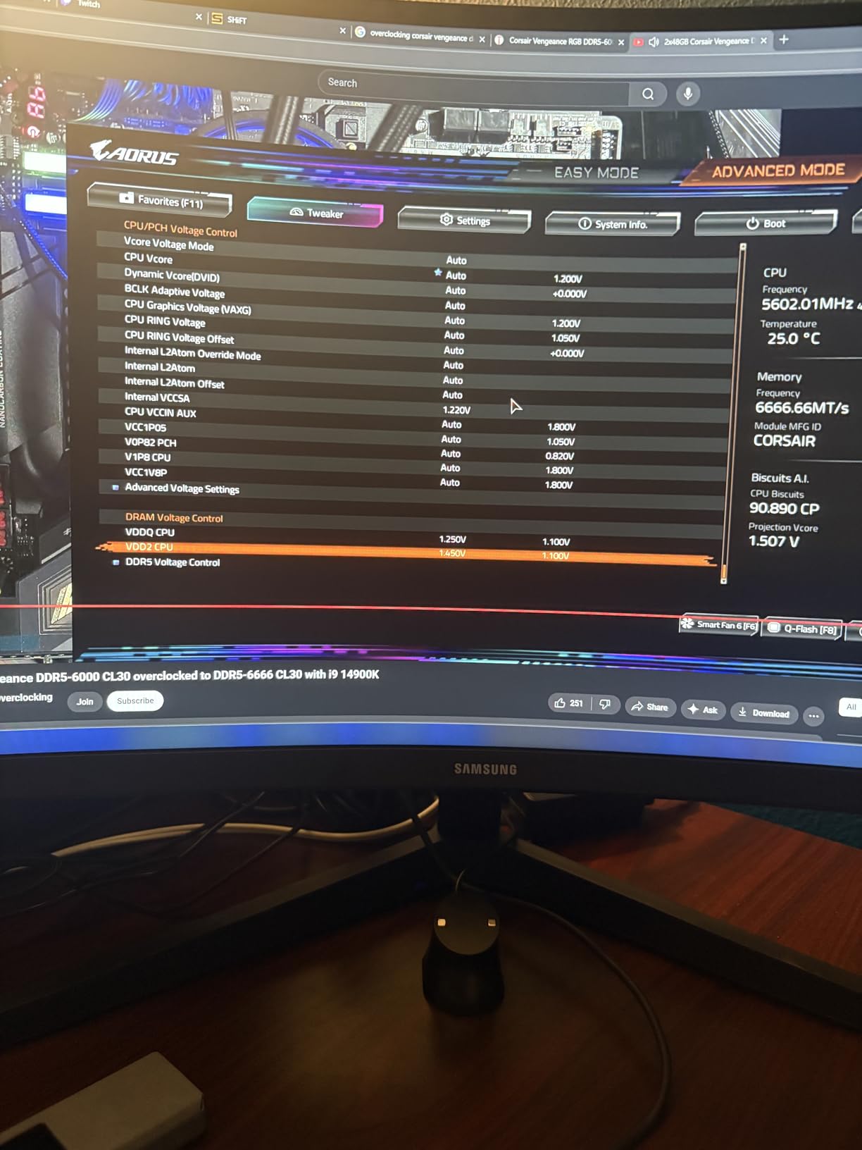 CORSAIR VENGEANCE RGB DDR5 RAM 32GB (2x16GB) 6000MHz CL30-36-36-76 1.40V AMD EXPO Intel XMP Desktop Computer Memory - Gray (CMH32GX5M2B6000Z30K) - Customer Photo 2