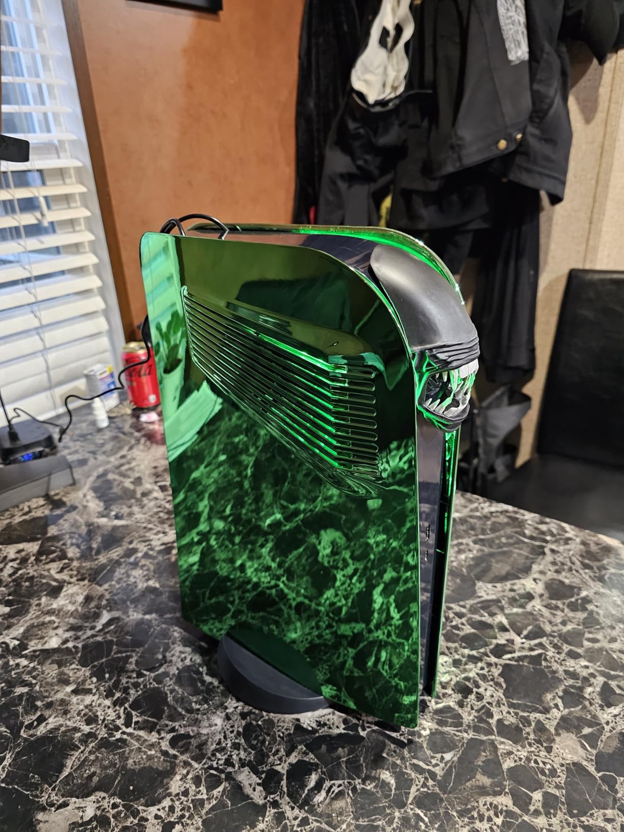 SIKEMAY PS5 Cover Plates for Playstation 5 Console Disc Edition, PS5 Accessories Face plates Side Shell with Cooling Fan Vents, Hard Shockproof Protective Custom Dust Skin Covers Case (Plating Purple) - Customer Photo 1