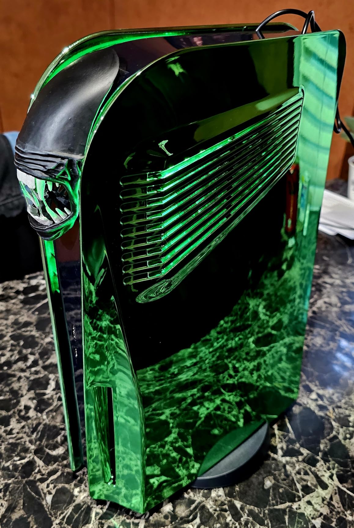 SIKEMAY PS5 Cover Plates for Playstation 5 Console Disc Edition, PS5 Accessories Face plates Side Shell with Cooling Fan Vents, Hard Shockproof Protective Custom Dust Skin Covers Case (Plating Purple) - Customer Photo 2