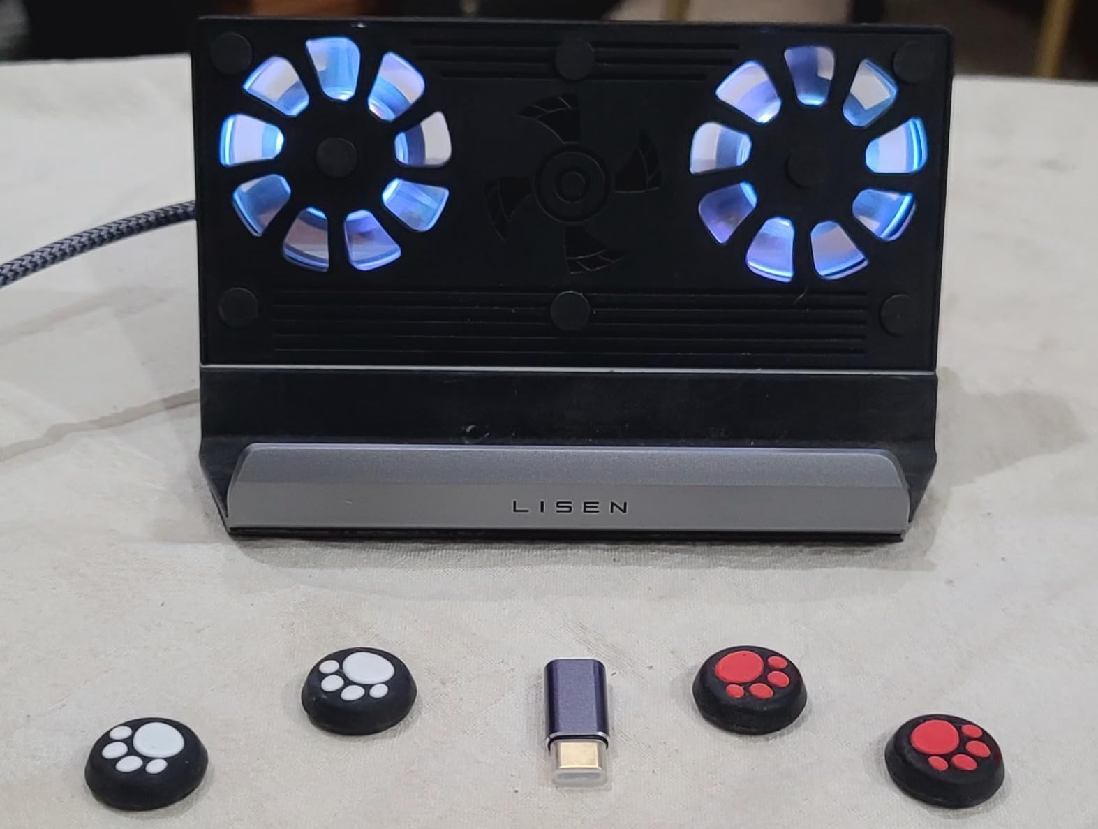 LISEN 10-IN-1 Docking Station for Steam Deck OLED&ROG Ally X&Legion Go, Dual Cooling Fan 5 USB Ports and 4K@60Hz, 100W Charging Port Support ROG Ally 30W Mode, Gigabit Ethernet Fit for Steam Deck OLED Customer Review LISEN 10-IN-1 Docking Station for Steam Deck OLED&ROG Ally X&Legion Go, Dual Cooling Fan 5 USB Ports and 4K@60Hz, 100W Charging Port Support ROG Ally 30W Mode, Gigabit Ethernet Fit for Steam Deck OLED - Customer Photo 2