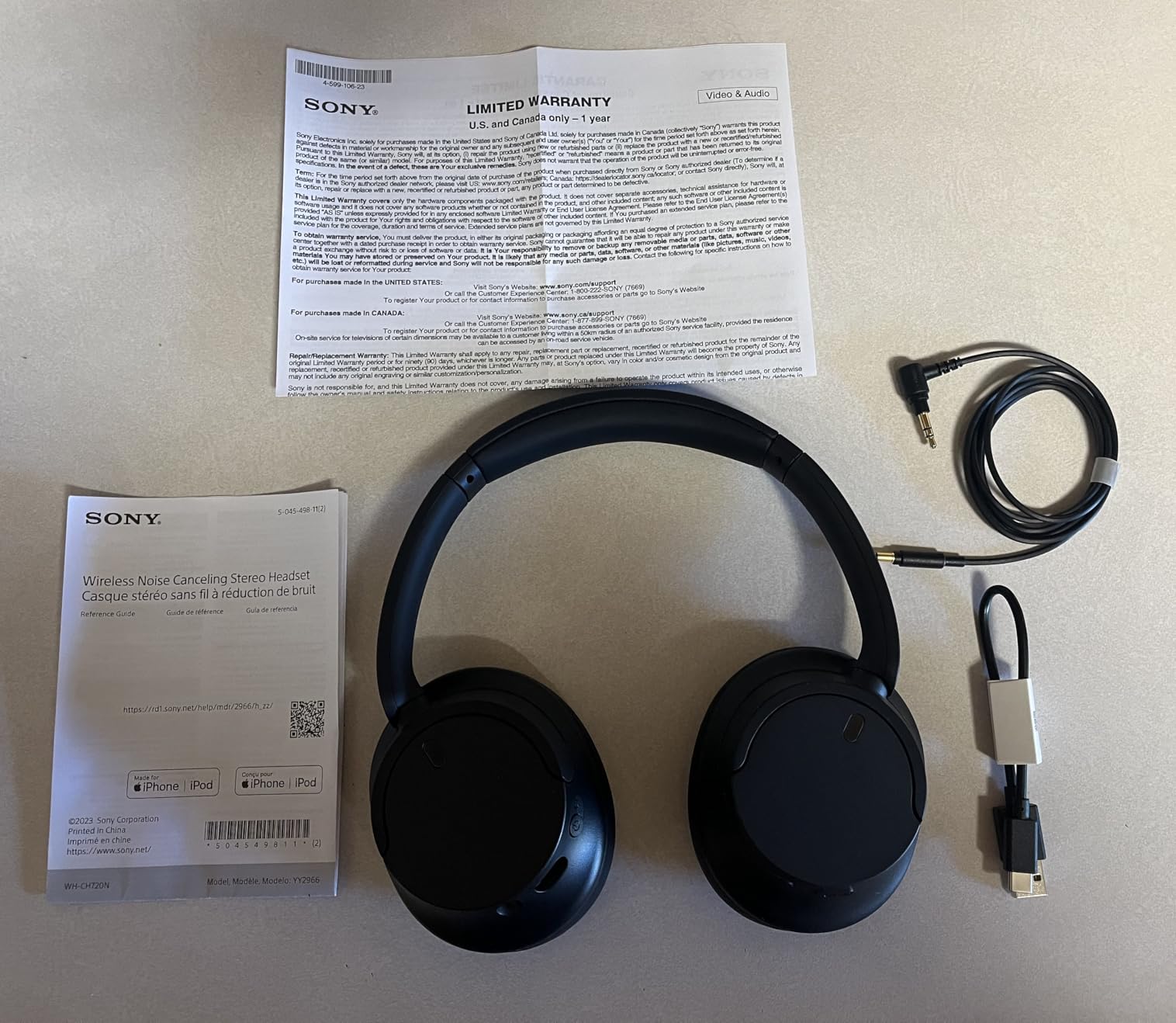 Sony WH-CH720N Wireless Noise Cancelling Over-Ear Headphones, Black customer photo 1