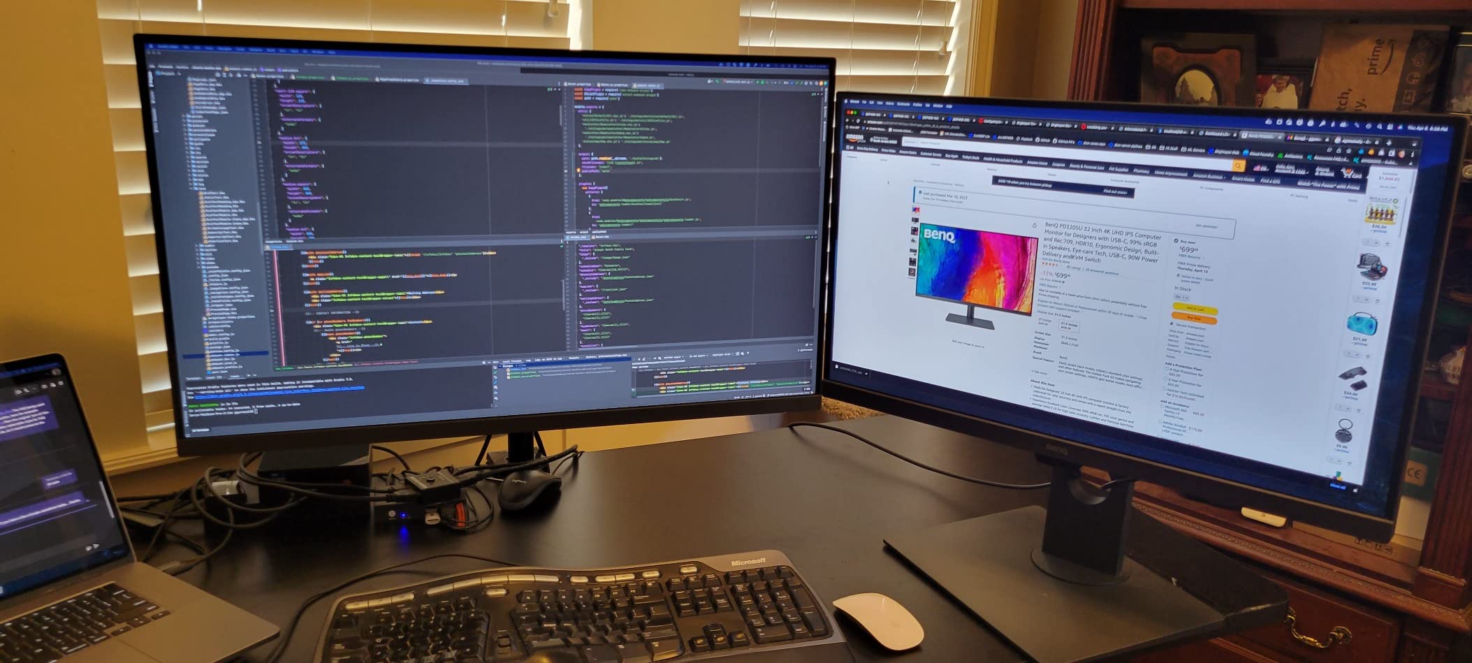 BenQ PD2706U 27-inch 4K Monitor, 90W USB-C, UHD, P3, sRGB, Rec.709, DisplayHDR 400, IPS, AQCOLOR Technology, Factory-Calibrated, Color Mode, DualView, Darkroom Mode, Animation Mode, CAD/CAM Mode, KVM Customer Review BenQ PD2706U 27-inch 4K Monitor, 90W USB-C, UHD, P3, sRGB, Rec.709, DisplayHDR 400, IPS, AQCOLOR Technology, Factory-Calibrated, Color Mode, DualView, Darkroom Mode, Animation Mode, CAD/CAM Mode, KVM - Customer Photo 2