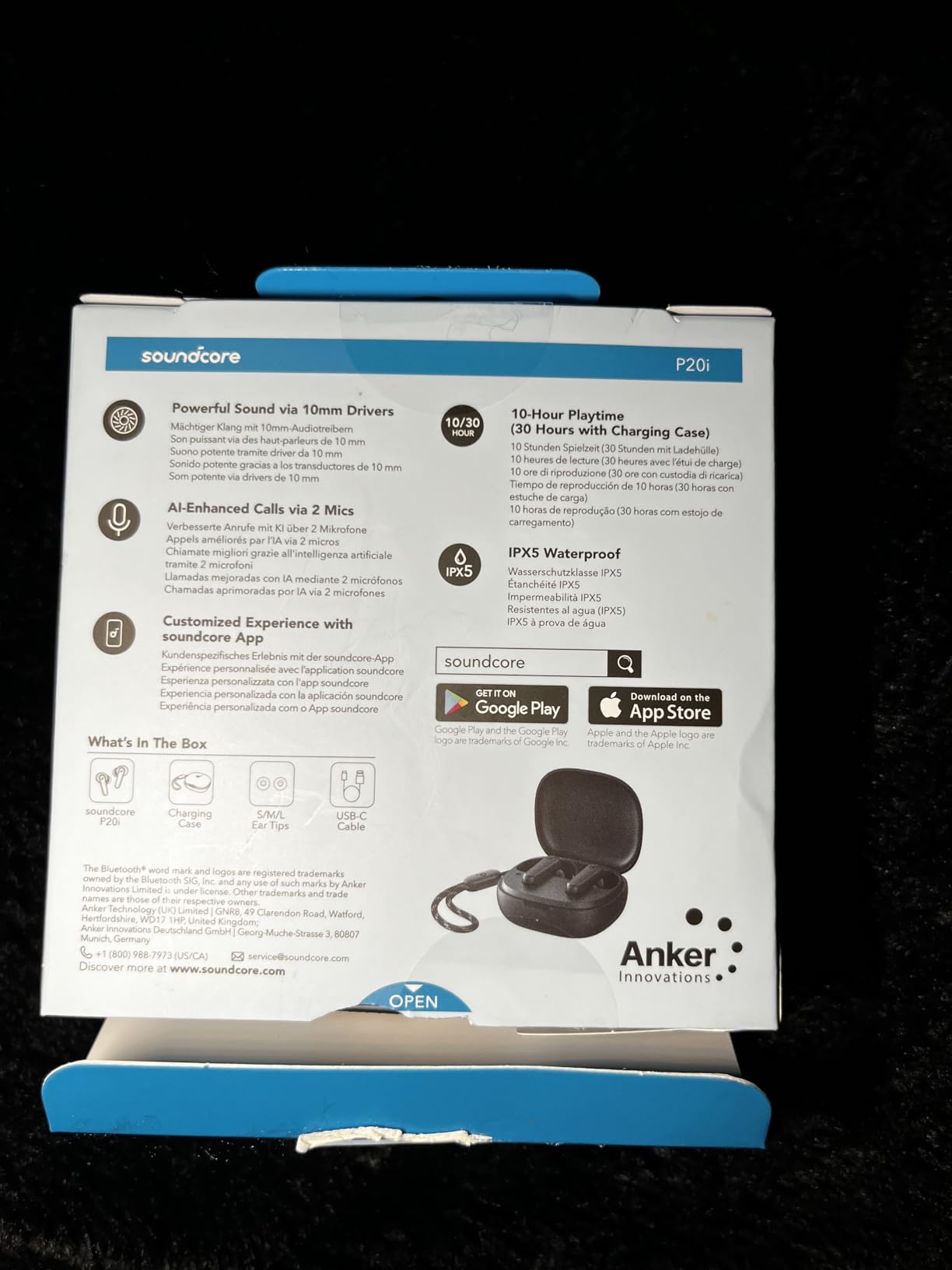 Soundcore by Anker P20i True Wireless Earbuds, 10mm Drivers with Big Bass, Bluetooth 5.3, 30H Long Playtime, Water-Resistant, 2 Mics for AI Clear Calls, 22 Preset EQs, Customization via App - Customer Photo 2