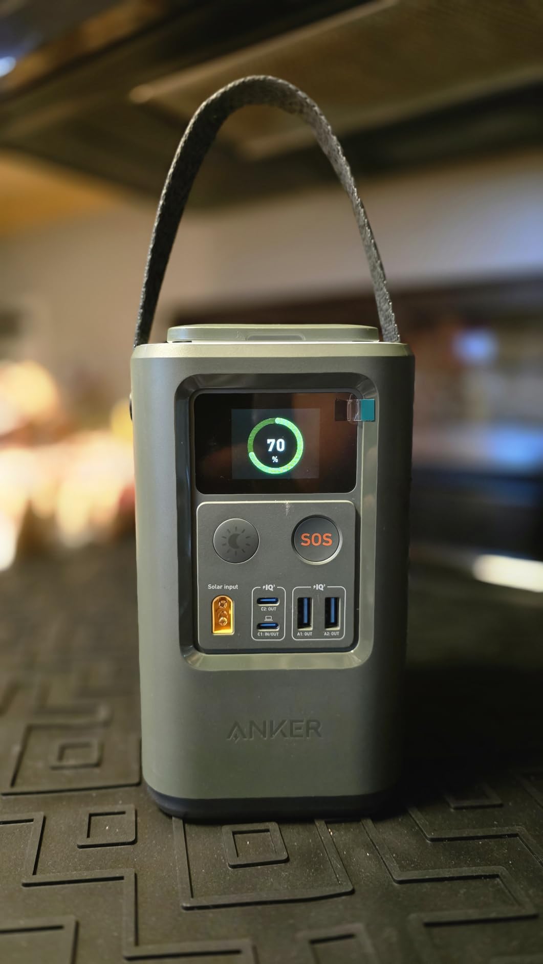 Anker Power Bank Power Station 60,000mAh,Portable Outdoor Generator 87W with Smart Digital Display, Retractable Auto Lighting and SOS Mode, Home Backup(PowerCore Reserve 192Wh) for Travel, Camping - Customer Photo 1