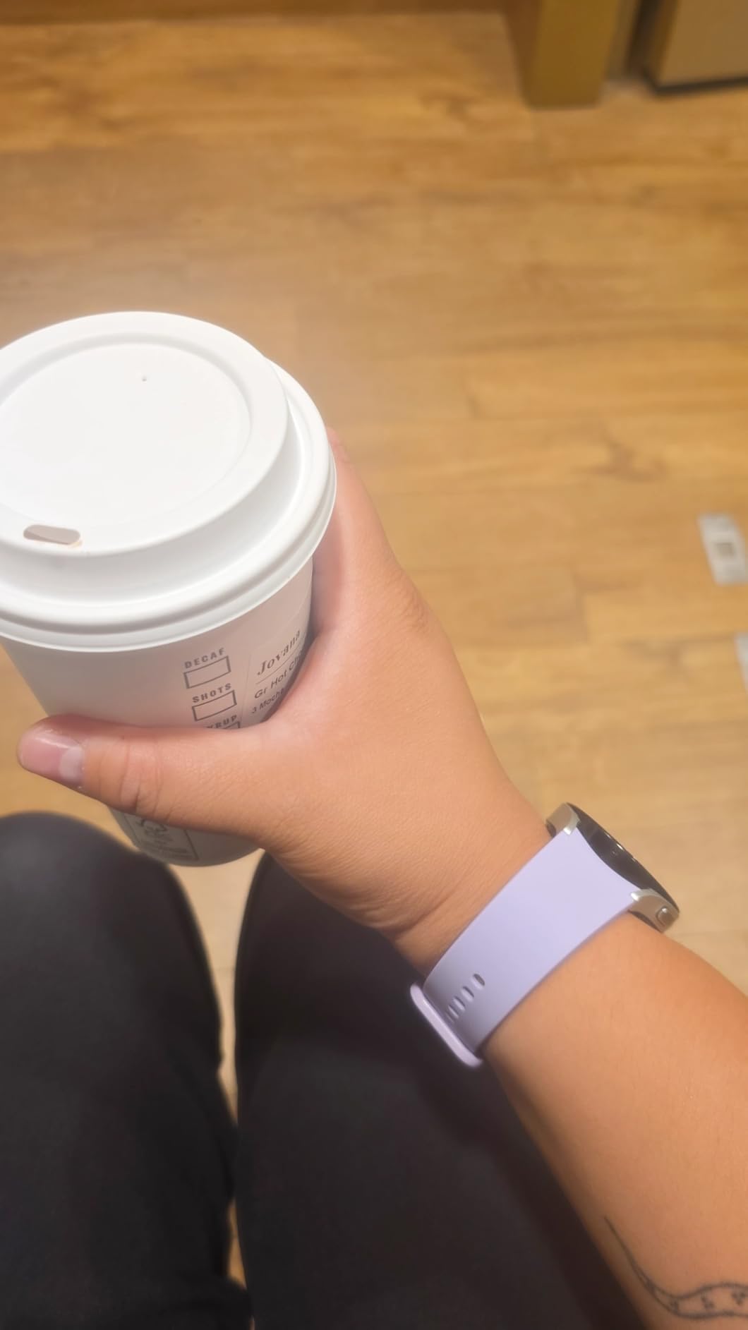 SAMSUNG Galaxy Watch 5 40mm Bluetooth Smartwatch w/Body, Health, Fitness and Sleep Tracker, Sapphire Crystal Glass, Enhanced GPS Tracking, US Version, Silver Bezel w/Purple Band (Renewed) - Customer Photo 2