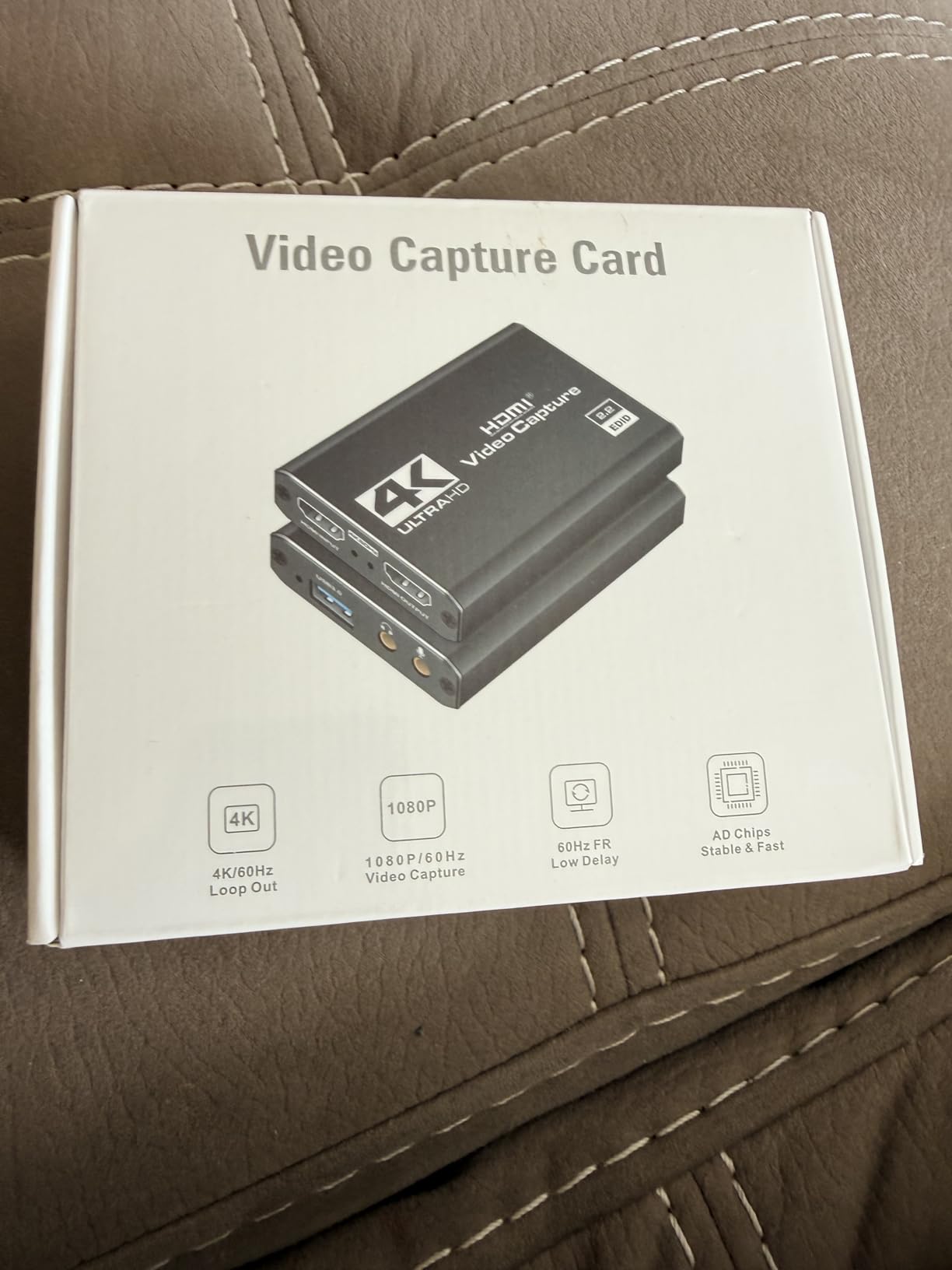 4K HDMI Capture Card for Streaming, Full HD 1080P 60FPS USB Cam Link Game Audio Video Capture Card Nintendo Switch/PS5/3ds/Xbox/PS4 - Customer Photo 1