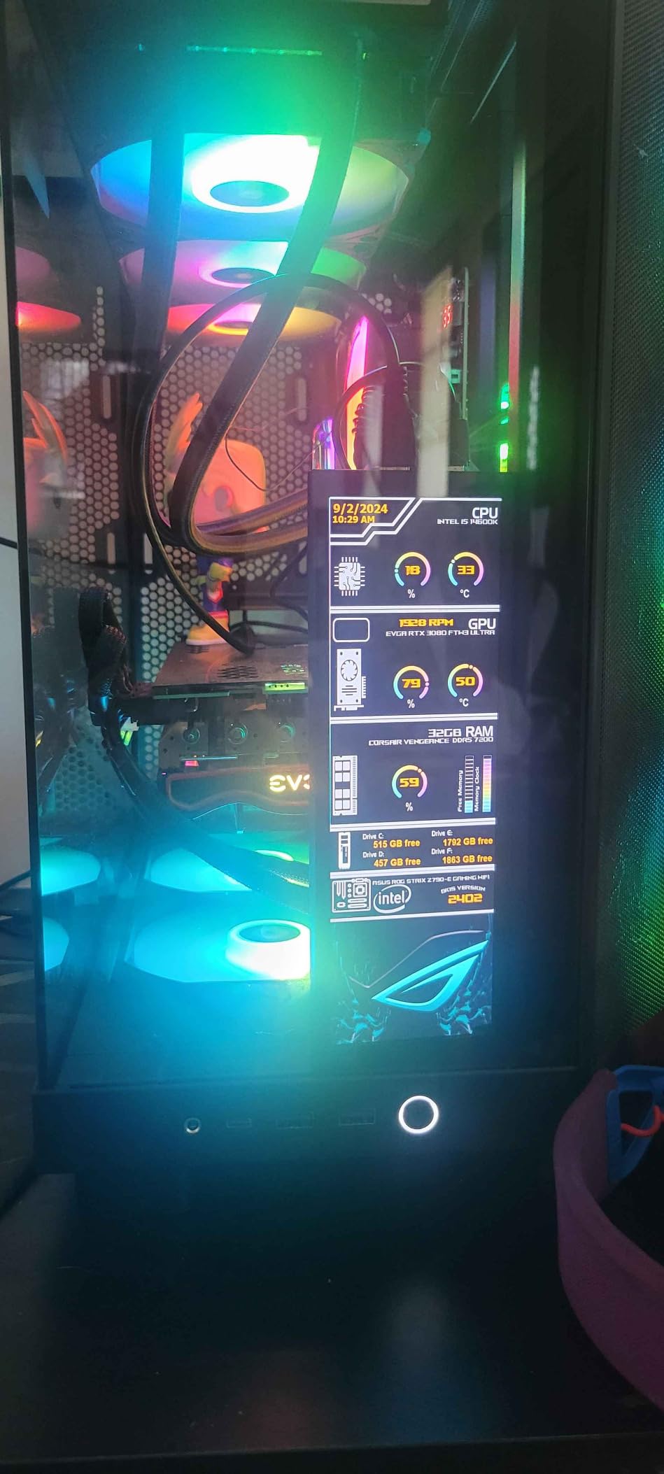 7.84 Inch Mini Monitor HD IPS 1280x400 Secondary Screen Stretched Bar LCD Display with Casing for Laptop Computer Speed Temperature Windows Aida64 CPU GPU Monitoring - Customer Photo 1