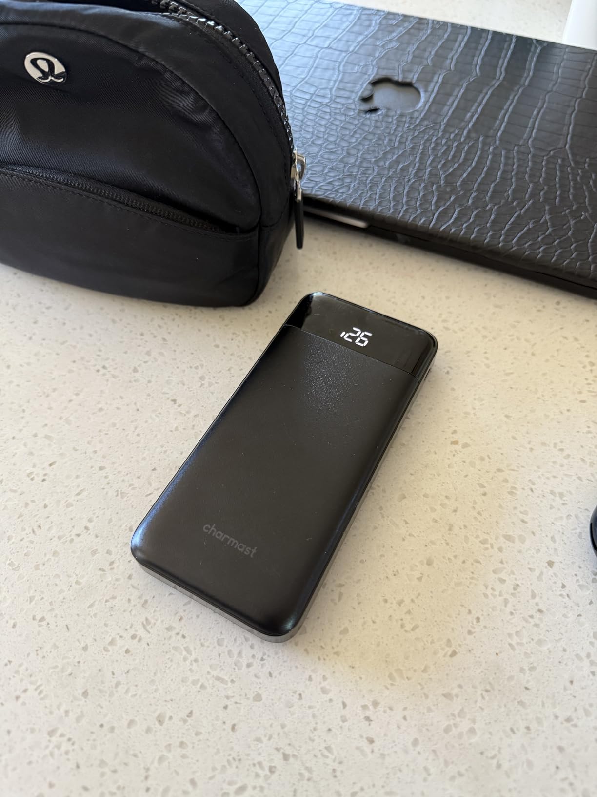 charmast Portable Charger with Built in Cables, Power Bank with Cords Wires, Slim 10000mAh Travel Battery Pack 6 Outputs 3 Inputs 3A Fast Charging for Samsung Google Pixel LG Moto iPhone iPad - Customer Photo 2