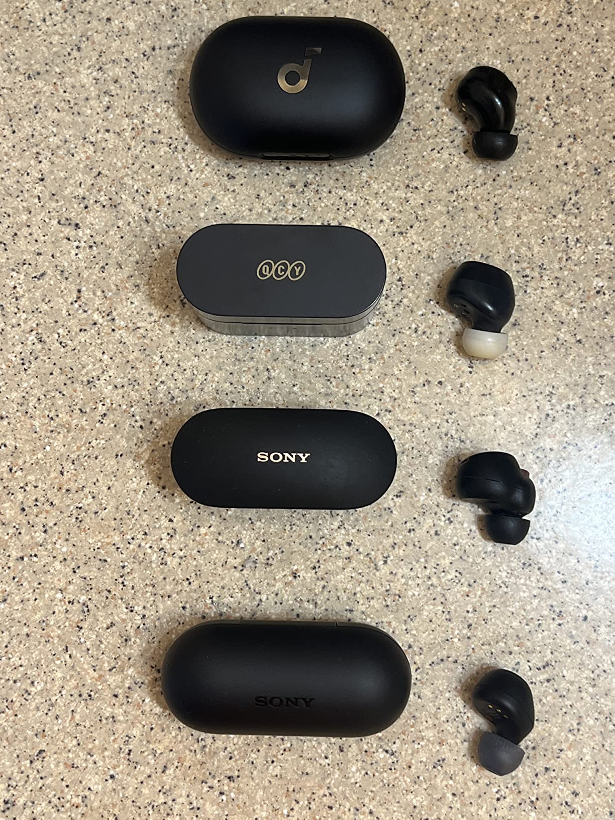 Sony WF-C700N Truly Wireless Noise Canceling in-Ear Bluetooth Earbud Headphones with Mic and IPX4 Water Resistance, White - Customer Photo 1