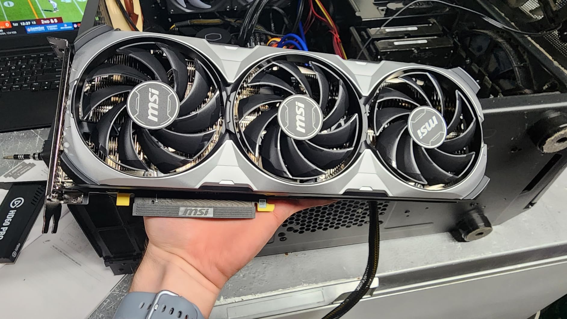 MSI Gaming GeForce RTX 4070 12GB GDRR6X Extreme Clock: 2520 MHz 192-Bit HDMI/DP Nvlink TORX Fan 4.0 Ada Lovelace Architecture Graphics Card (RTX 4070 Ventus 3X 12G OC) - Customer Photo 2