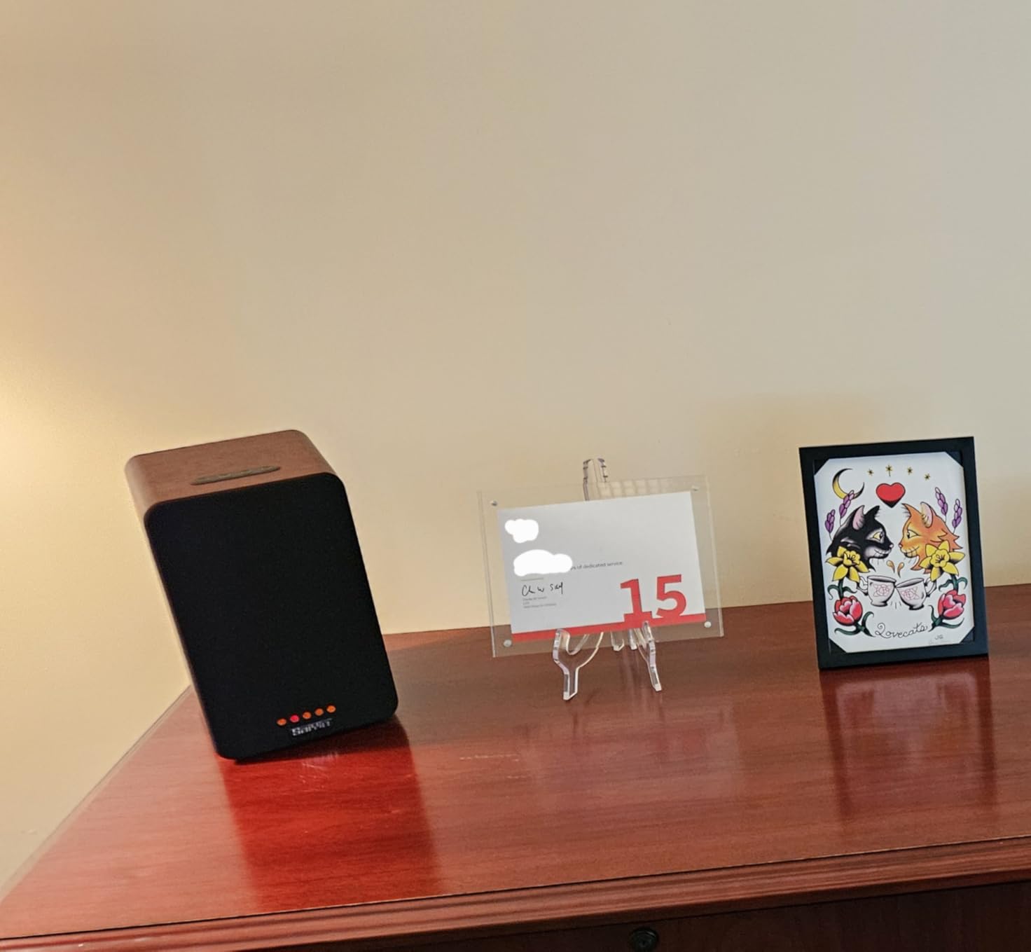 Saiyin Bluetooth Bookshelf Speakers, 30W X 2 Powered TV Speakers with 3.5 Inch Woofer, Turntable Speakers with Optical/AUX/RCA Input for PC and TV - Customer Photo 2