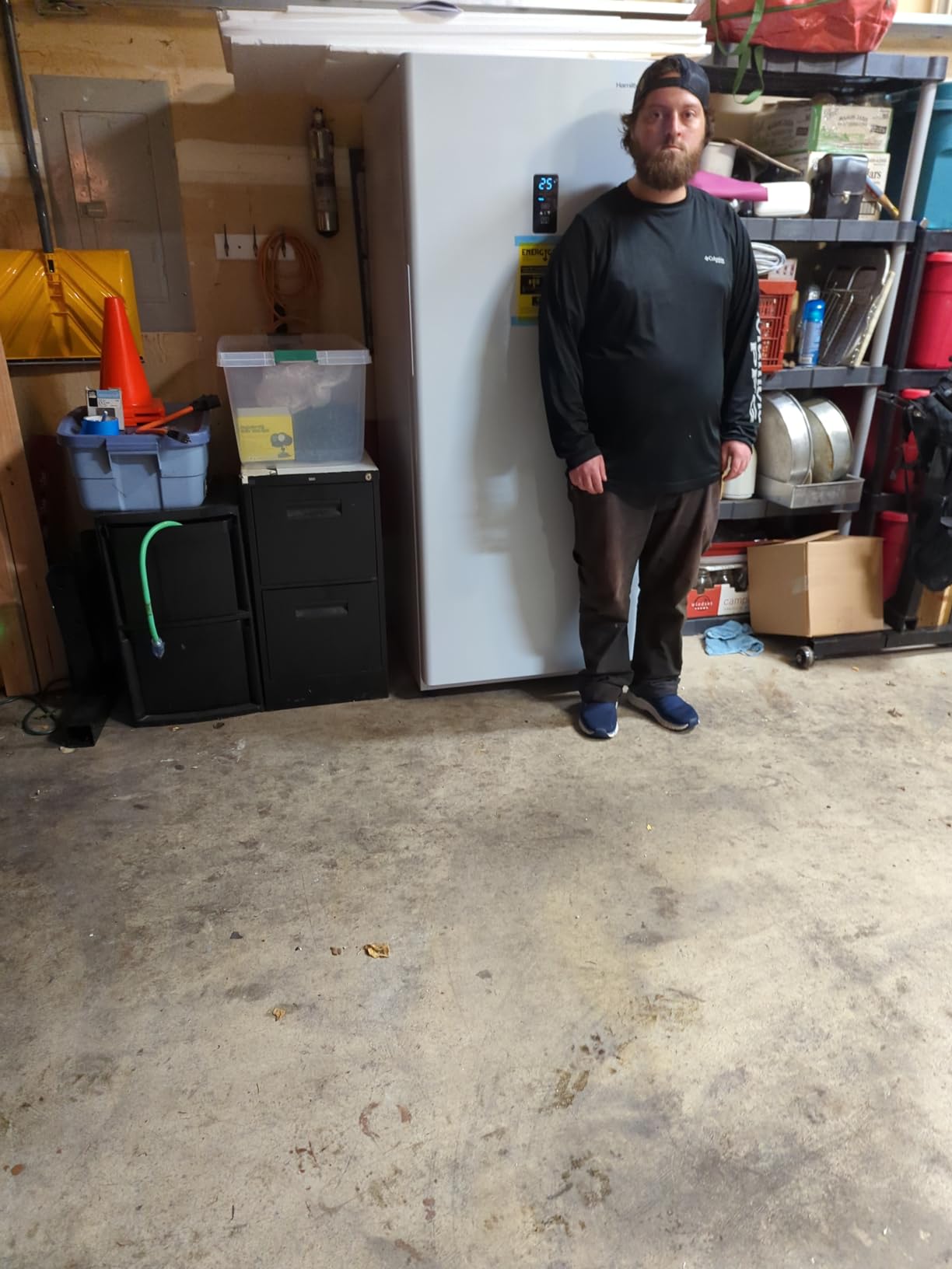 Hamilton Beach HZ4941 14 cu ft Upright Convertible Fridge/Freezer-Frost Free-Reversible Door-Removable Glass Shelves-LED Interior Light, White - Customer Photo 4