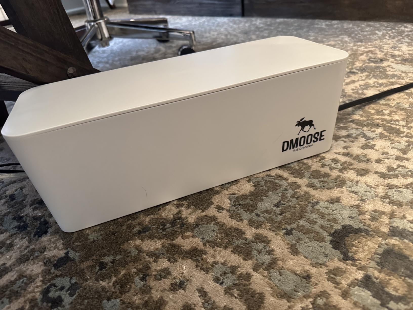 DMoose Cable Management Box - 2 Pack Medium & Large Cord Organizer for Desk & Floor, Cable Organizer Box for Child & Pet - Cable Box Hider for Tidy Office & Home, Power Strip Cover (Black - Pack of 2) Customer Review DMoose Cable Management Box - 2 Pack Medium & Large Cord Organizer for Desk & Floor, Cable Organizer Box for Child & Pet - Cable Box Hider for Tidy Office & Home, Power Strip Cover (Black - Pack of 2) - Customer Photo 2