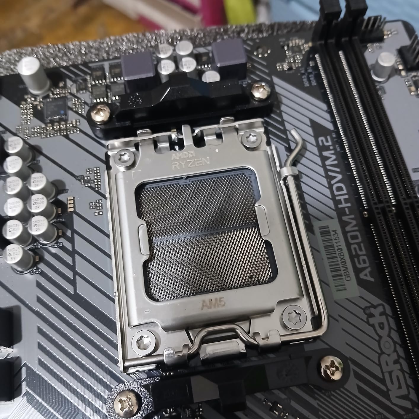 ASRock A620M-HDVM.2 Micro-ATX AM5 Motherboard, AMD Ryzen 9000/8000/7000 Support, DDR5 6400+ OC, PCIe 4.0, Integrated Graphics, USB Type-C, BIOS Flashback - Customer Photo 3