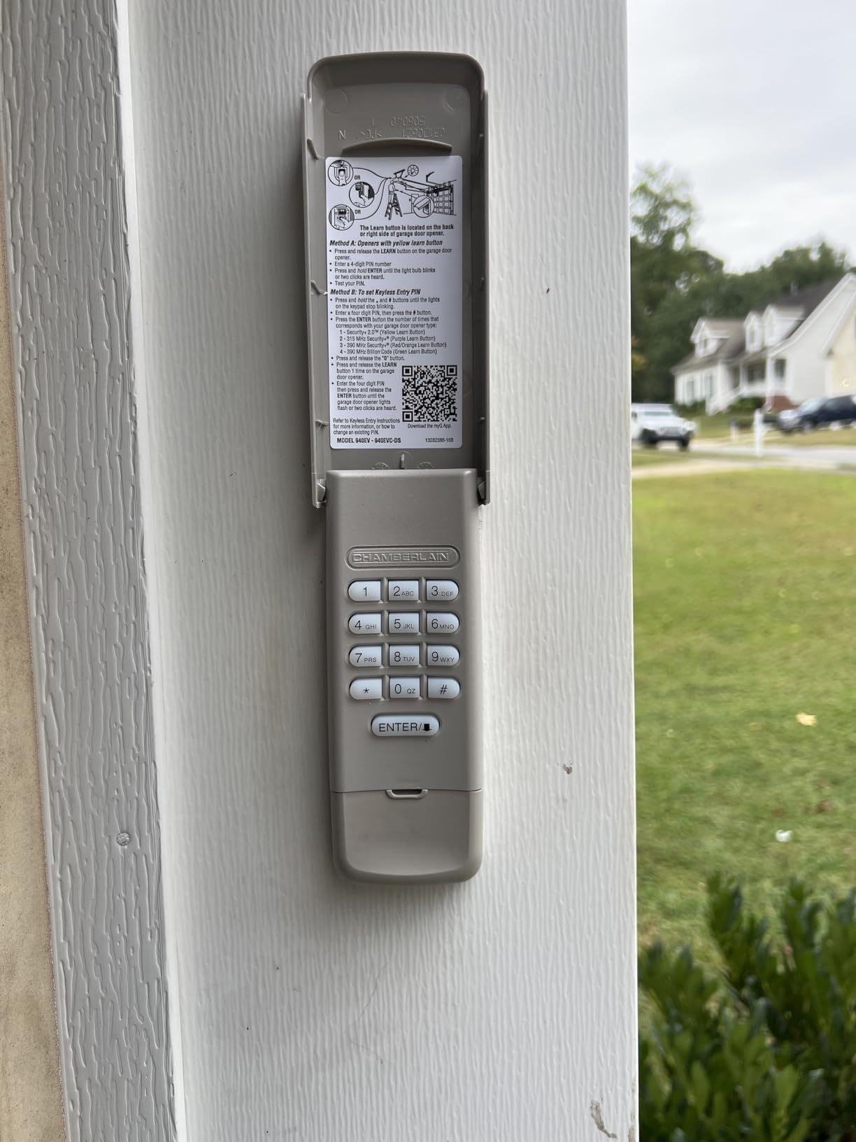 myQ Smart Garage Door Video Keypad with Wide-Angle Camera,Customizable PIN Codes,and Smartphone Control–Take Charge of Your Garage Access Works with Chamberlain, LiftMaster and Craftsman openers,White Customer Review myQ Smart Garage Door Video Keypad with Wide-Angle Camera,Customizable PIN Codes,and Smartphone Control–Take Charge of Your Garage Access Works with Chamberlain, LiftMaster and Craftsman openers,White - Customer Photo 3