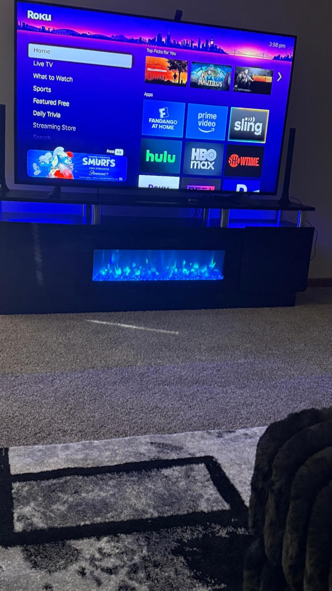 oneinmil 2 Tier TV Console Stand with 36