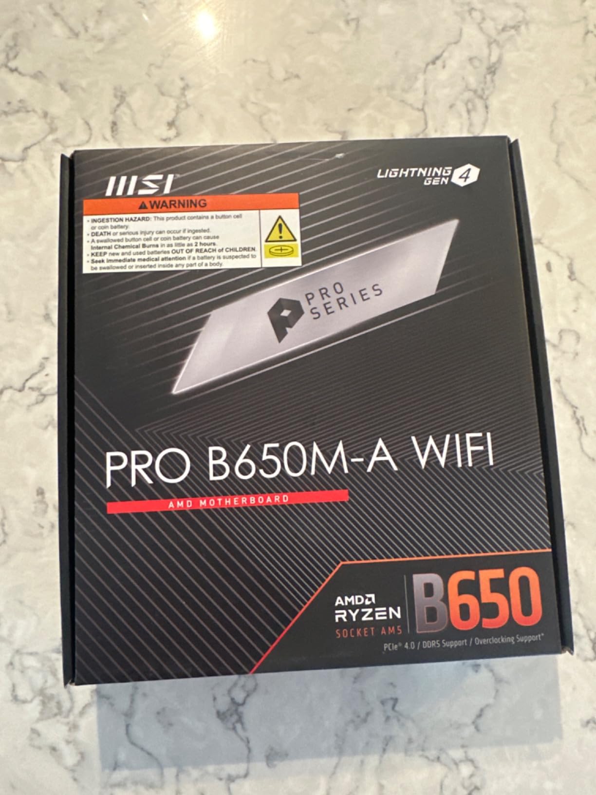 MSI B650 Gaming Plus WiFi Motherboard AMD B650 Socket AM5 ATX - Customer Photo 1