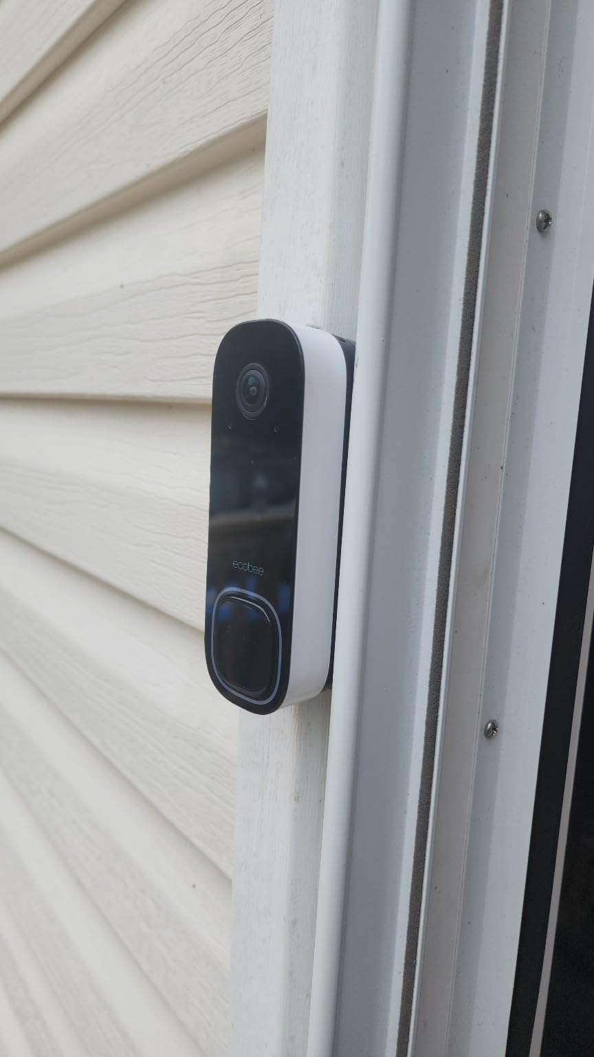 ecobee Smart Video Doorbell Camera (Wired) - with Industry Leading HD Camera, Smart Security, Night Vision, Person and Package Sensors, 2-Way Talk, and Video & Snapshot Recording Customer Review ecobee Smart Video Doorbell Camera (Wired) - with Industry Leading HD Camera, Smart Security, Night Vision, Person and Package Sensors, 2-Way Talk, and Video & Snapshot Recording - Customer Photo 1