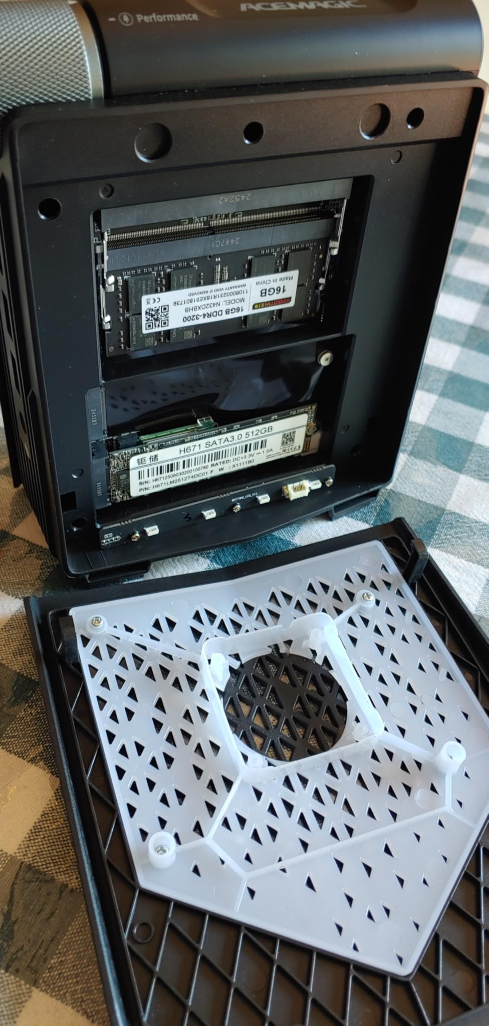 ACEMAGICIAN S3A Mini PC, Ryzen 7 5700U(up to 4.3Ghz), 16GB DDR4 512GB SSD Mini Desktop Computer, Mini Computers [WiFi6/BT5.2] [4K UHD/RGB Lights/3 Adjustable Mode] Light Gaming PC - Customer Photo 2