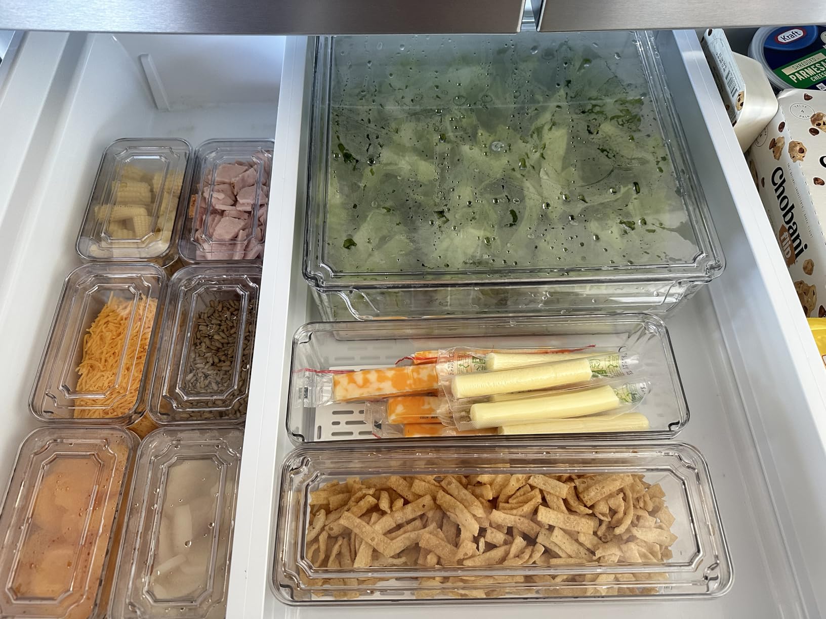 10 Pack Fridge Organizer, Stackable Refrigerator Organizer Bins with Lids, BPA-Free Produce Fruit Storage Containers for Storage Clear for Kitchen, Food, Drinks, Vegetable Storage - Customer Photo 1